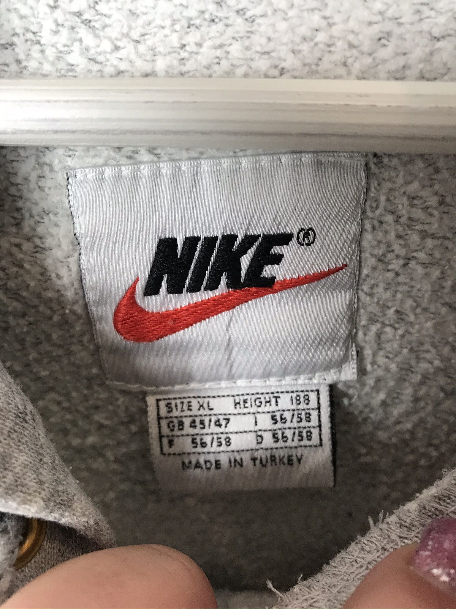 Nike × Vintage Nike Vintage Hoodie 90s baggy boxy opium Size US XL / EU 56 / 4 - 3 Thumbnail
