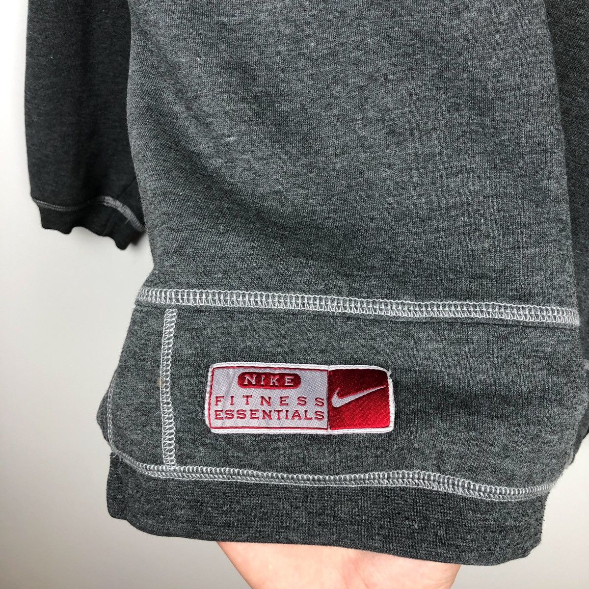 Nike × Vintage VTG NIKE FITNESS ESSENTIALS WOMENS HOODIE SMALL GRAY Size S / US 4 / IT 40 - 5 Thumbnail