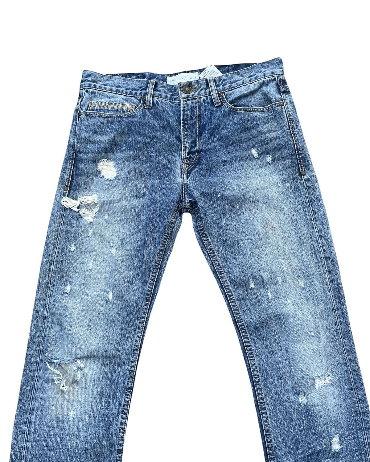 Jimmy Taverniti Jimmy Taverniti Distressed Denim Size US 35 - 6 Thumbnail