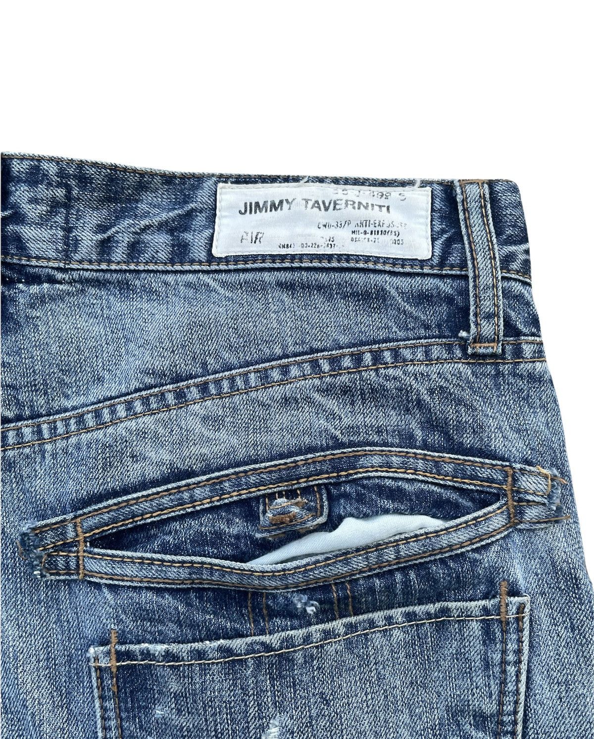 Jimmy Taverniti Jimmy Taverniti Distressed Denim Size US 35 - 15 Thumbnail