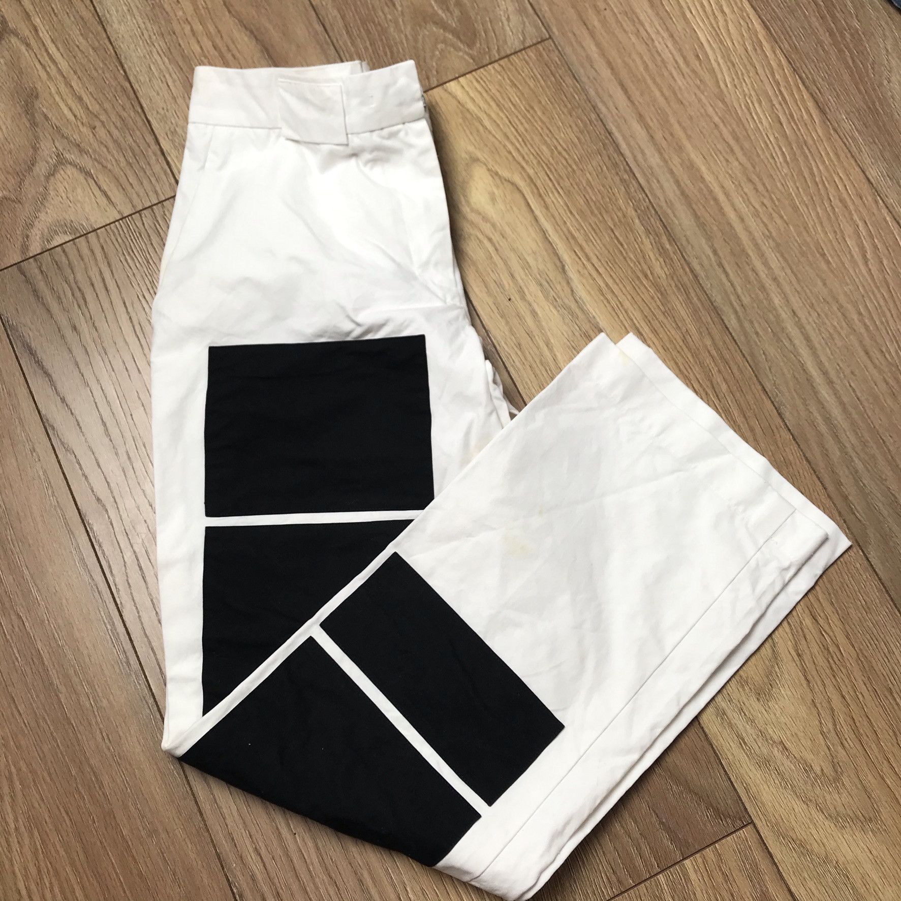 Jil Sander Jil Sander black and white pants Size US 29 - 1 Thumbnail