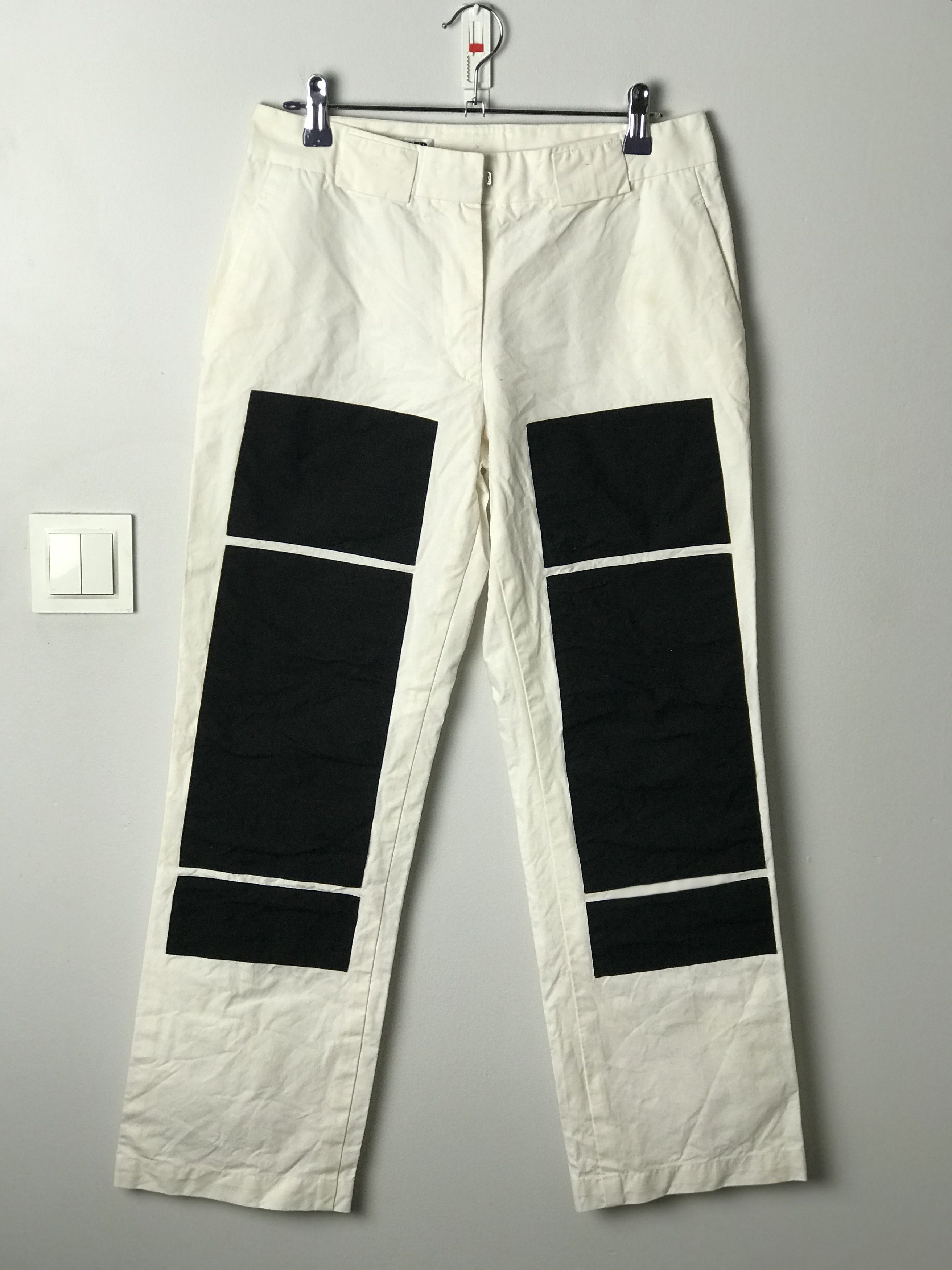 Jil Sander Jil Sander black and white pants Size US 29 - 2 Thumbnail