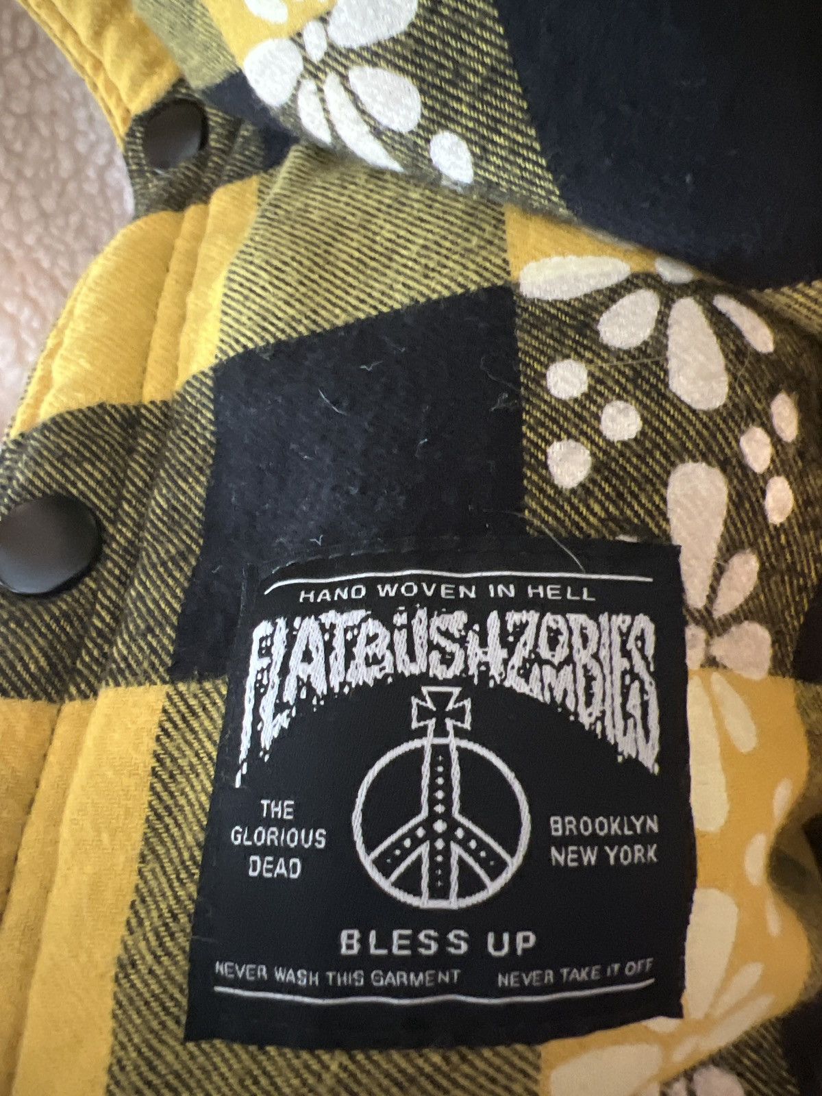 Flatbush Zombies Flatbush Zombies Flannel Shacket Sherpa Yellow psychedelic Size US M / EU 48-50 / 2 - 4 Thumbnail