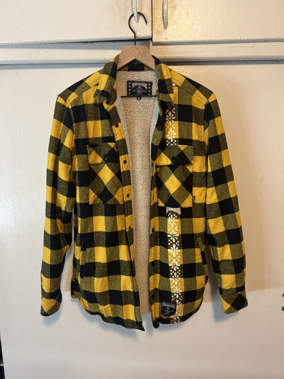Flatbush Zombies Flatbush Zombies Flannel Shacket Sherpa Yellow psychedelic Size US M / EU 48-50 / 2 - 1 Thumbnail