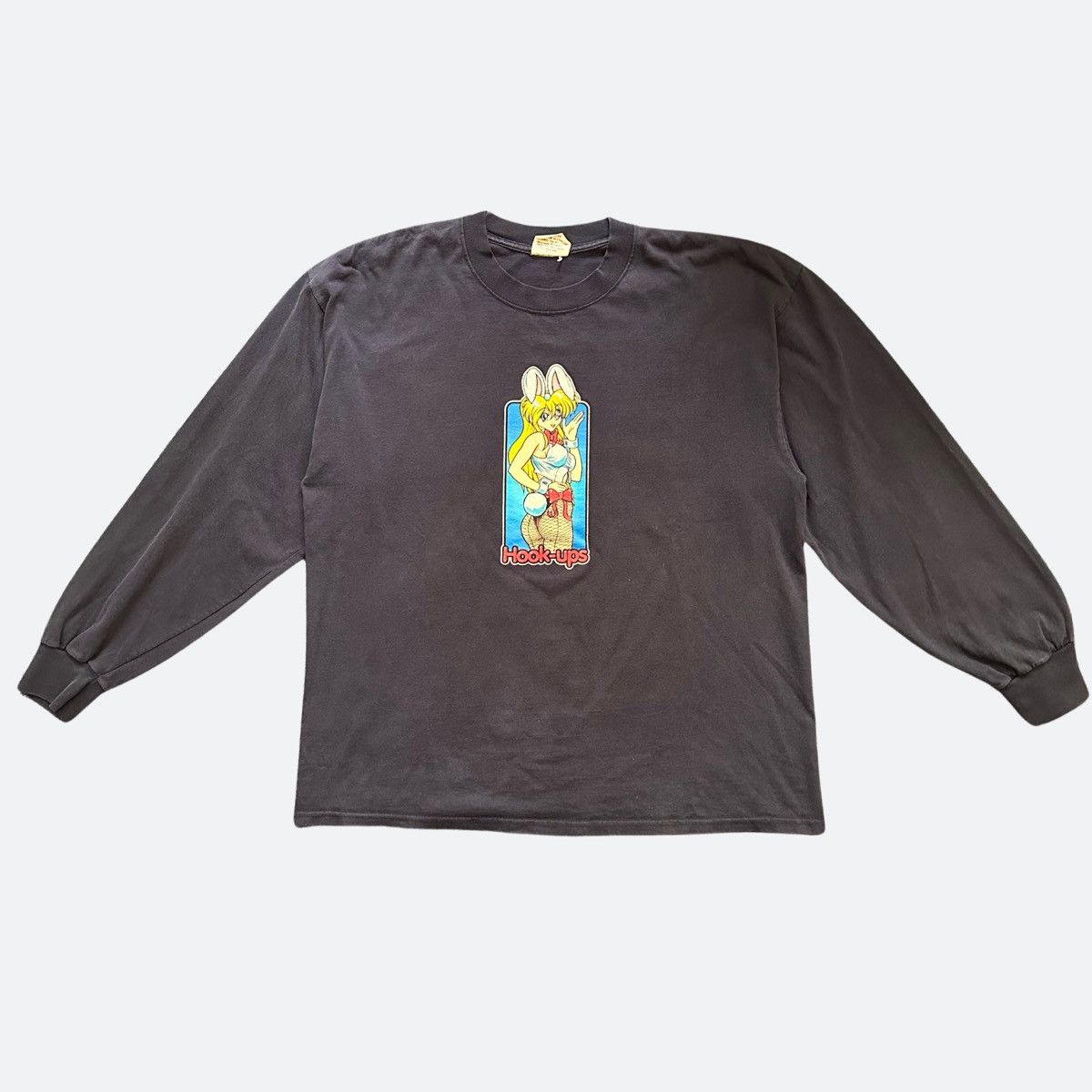 Hook-Ups × Vintage 90s Vintage Hook-Ups Tee Bunny Girl Size XL 