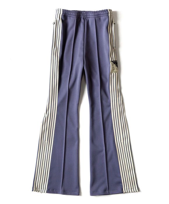 KAPITAL Flared Striped Tech-Jersey Track Pants for Men