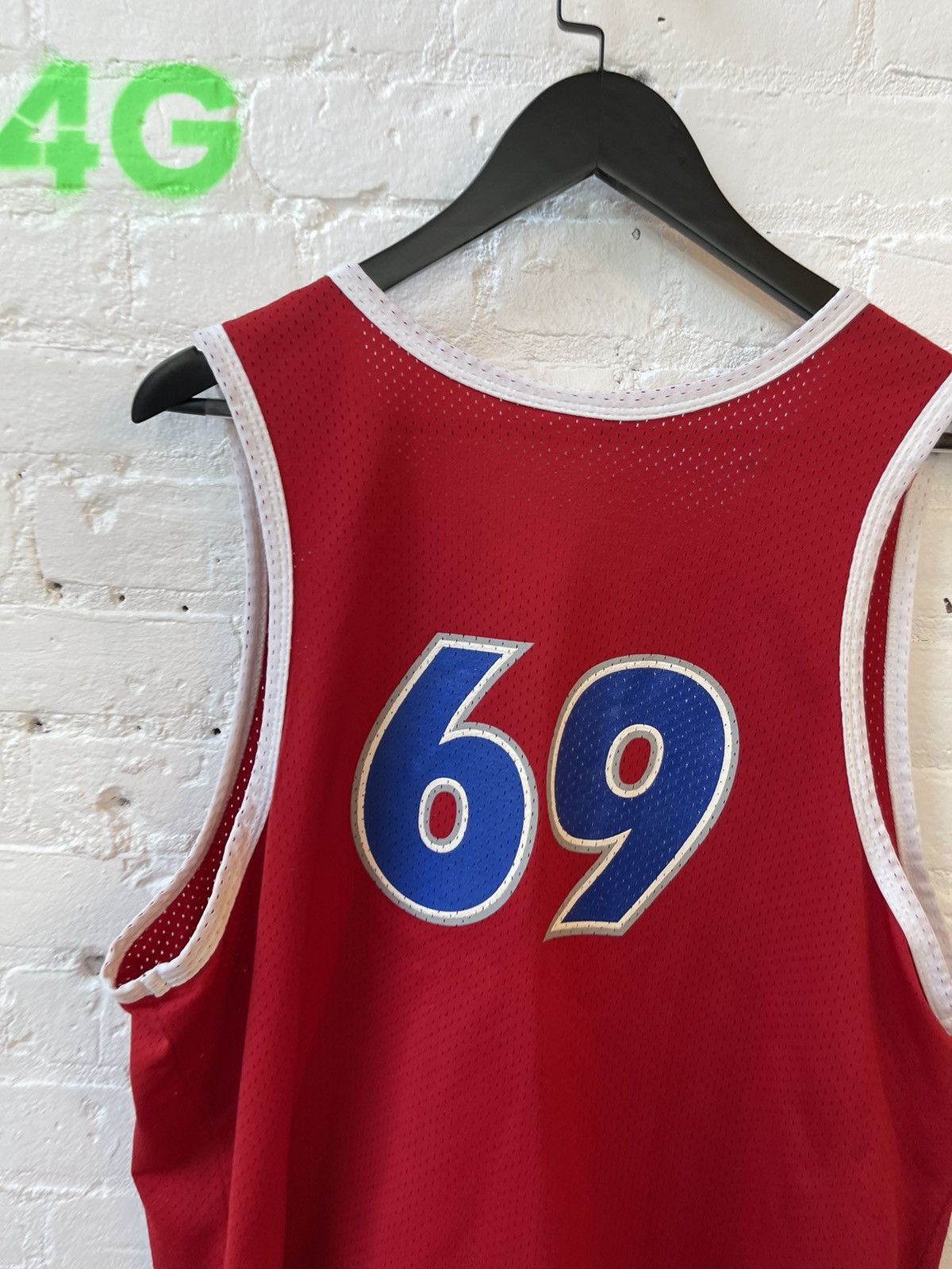 Vintage 90s PORNSTAR BRAND PORN JERSEY # 69 !! Size US XL / EU 56 / 4 - 8 Thumbnail