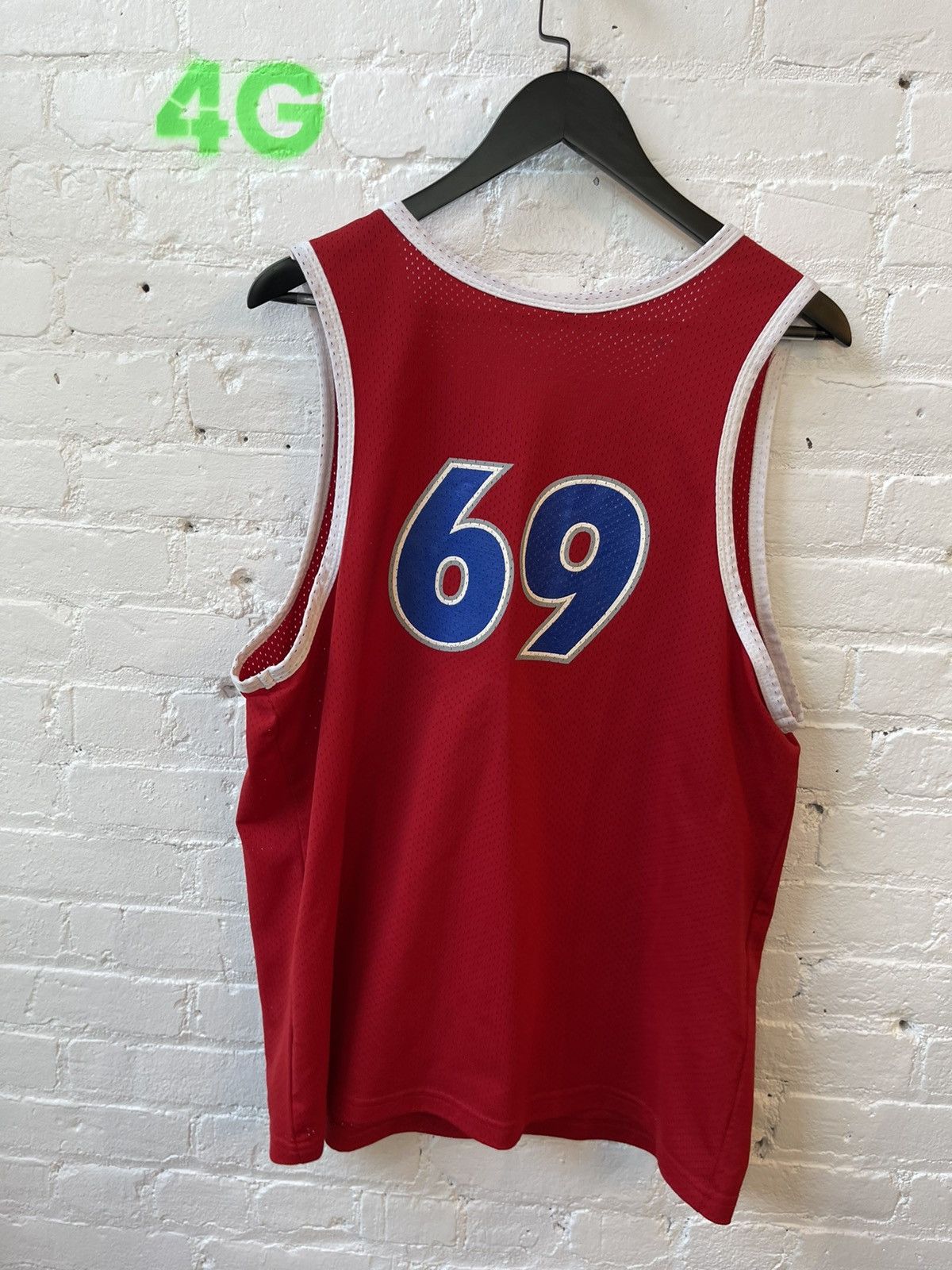 Vintage 90s PORNSTAR BRAND PORN JERSEY # 69 !! Size US XL / EU 56 / 4 - 3 Thumbnail