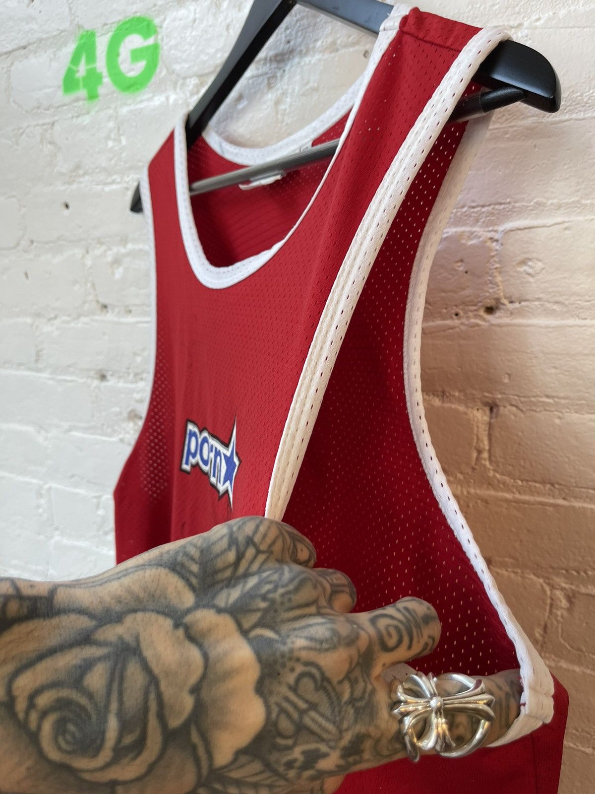 Vintage 90s PORNSTAR BRAND PORN JERSEY # 69 !! Size US XL / EU 56 / 4 - 7 Thumbnail