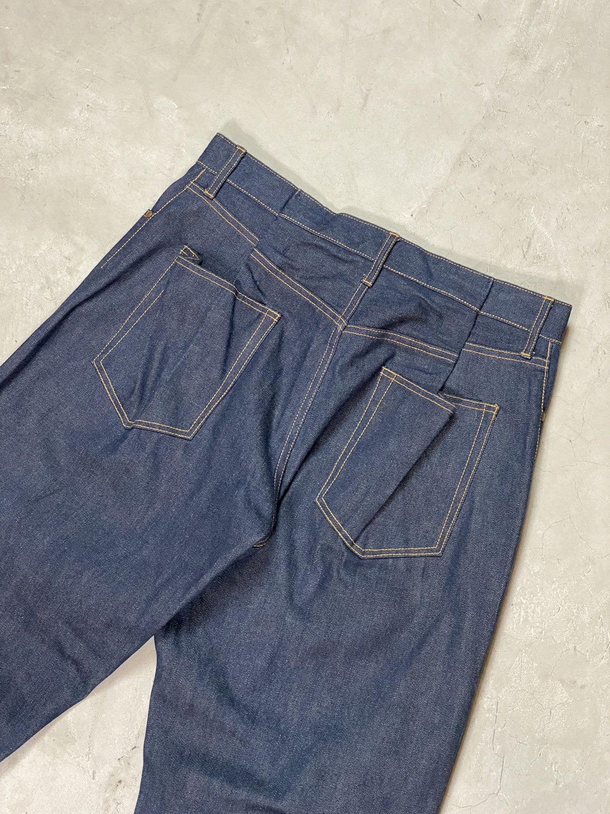 Visvim Visvim Crazy Randomly Pleated Baggy Selvedge "Muir" Denim Size US 34 / EU 50 - 10 Thumbnail