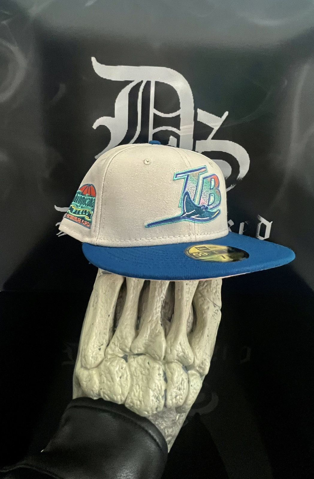 New Era 59FIFTY Tampa Bay Devil Rays Tropicana Field Patch Fitted Hat 7 3/8