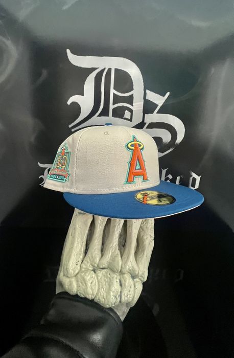 New Era 7 3/8 - Ocean Los Angeles Angels New Era 59Fifty Fitted