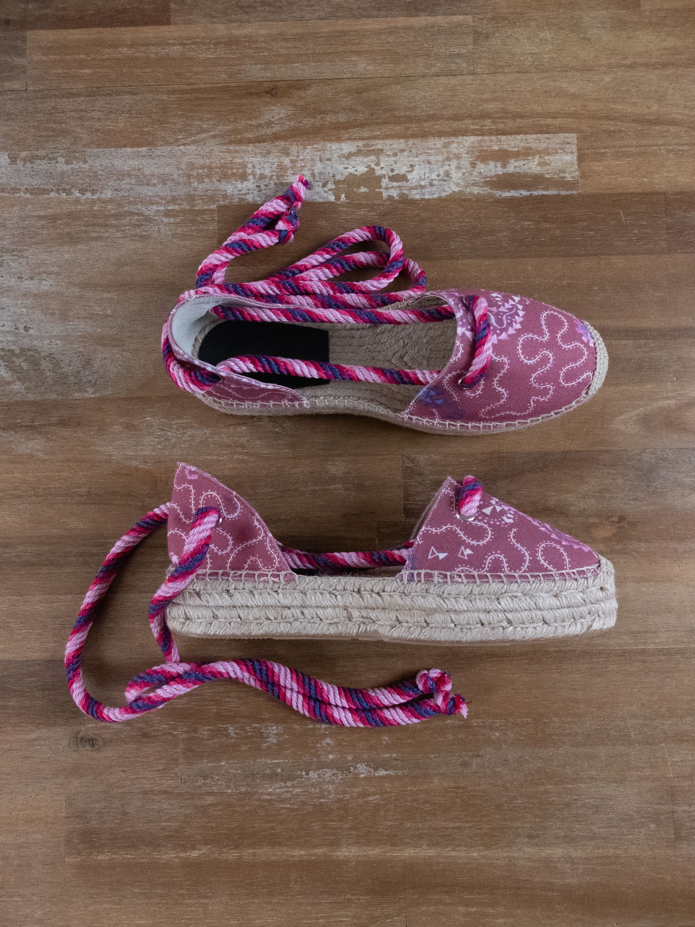Isabel Marant ISABEL MARANT pink boho paisley print cotton espadrilles 41 Size US 11 / IT 41 - 1 Thumbnail