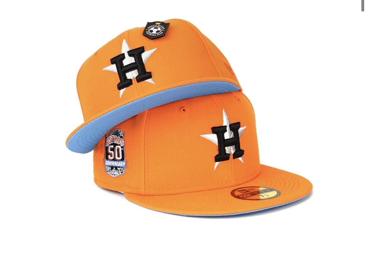 New Era 7 3/8 - Houston Astros Soccer New Era 59Fifty Fitted Hat Size ONE SIZE - 5 Thumbnail