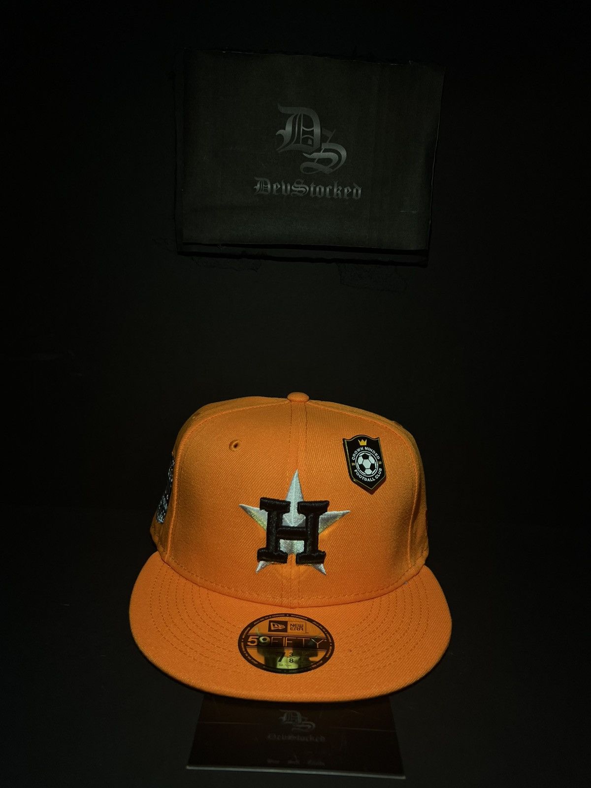 New Era 7 3/8 - Houston Astros Soccer New Era 59Fifty Fitted Hat Size ONE SIZE - 2 Thumbnail