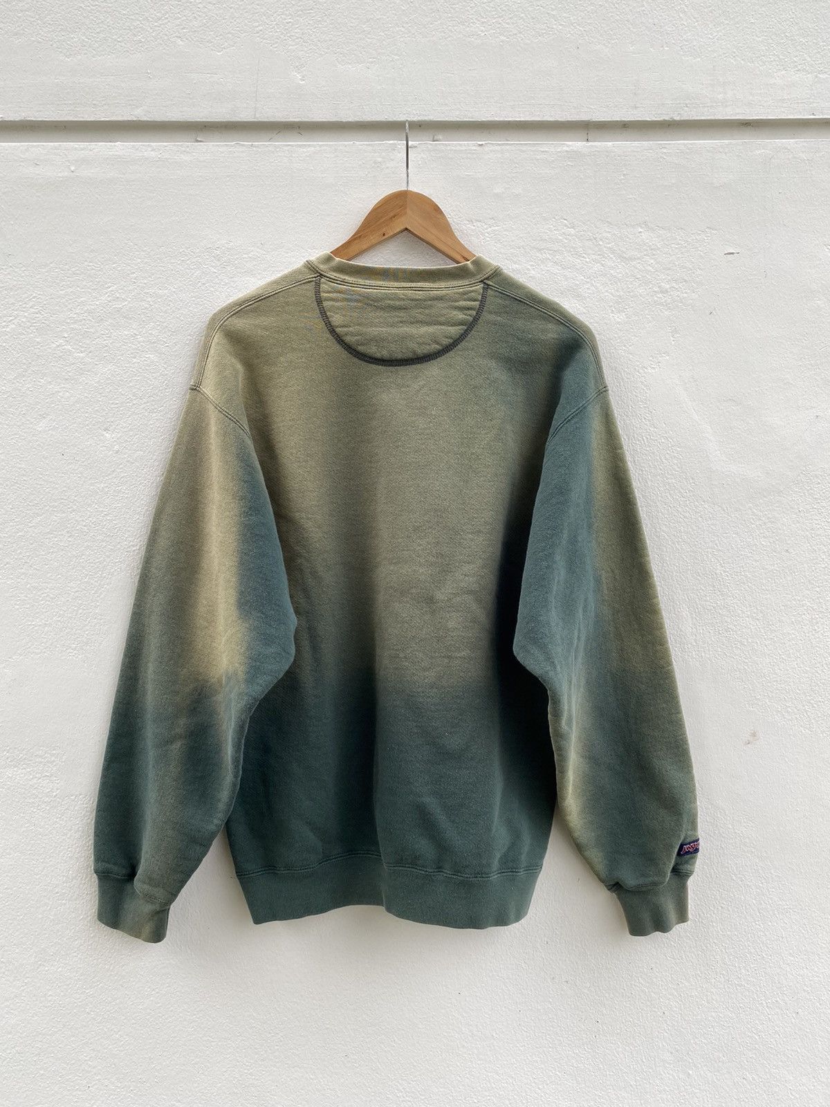 Russell Athletic × Vintage Faded “UH” JANSPORT Sweatshirt Green 🤢 Size US M / EU 48-50 / 2 - 4 Thumbnail