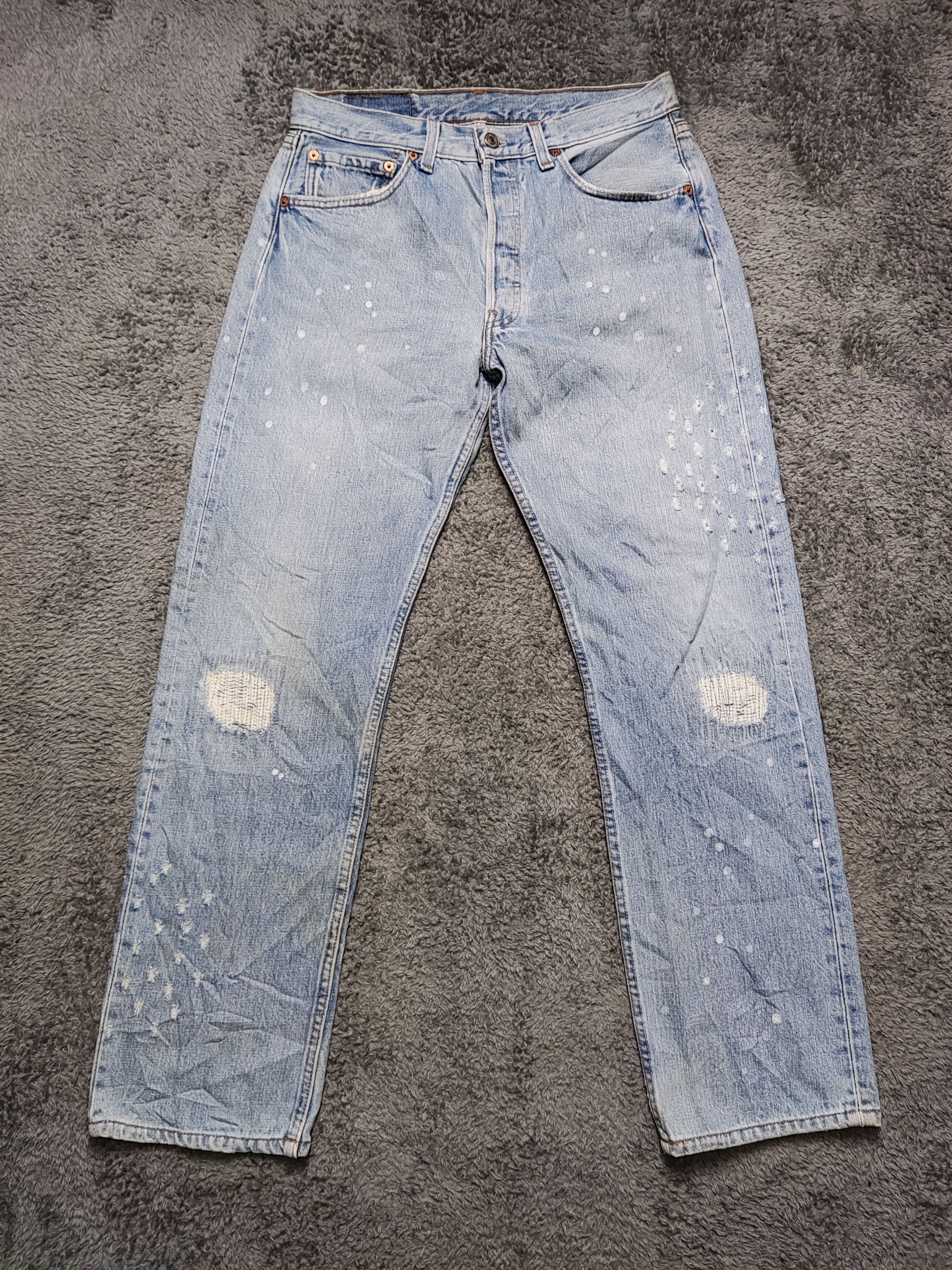 Levi's Vintage Clothing × Vintage 90s Distress Vintage Levi's 501 Usa Size US 32 / EU 48 - 1 Thumbnail