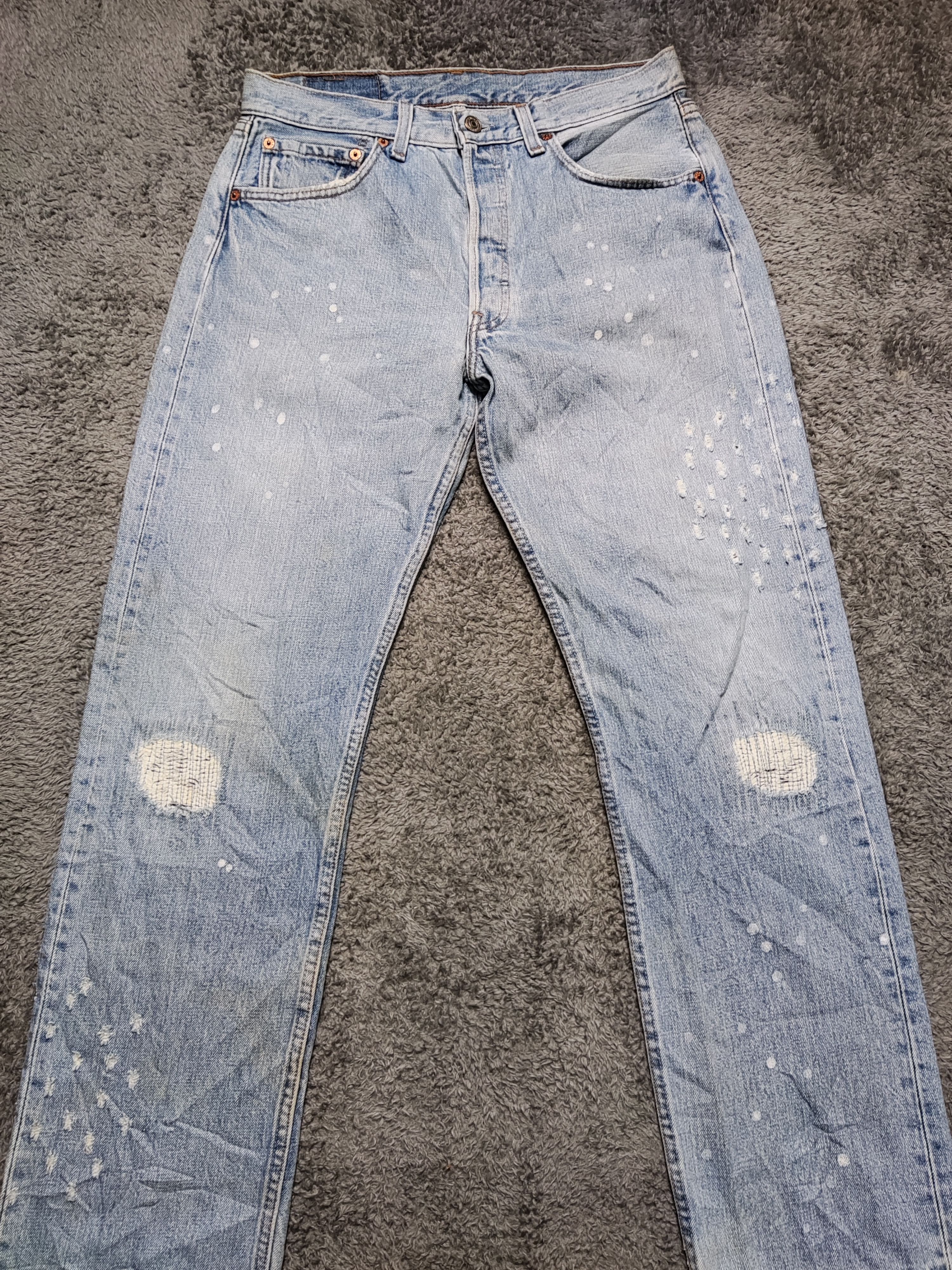 Levi's Vintage Clothing × Vintage 90s Distress Vintage Levi's 501 Usa Size US 32 / EU 48 - 2 Thumbnail