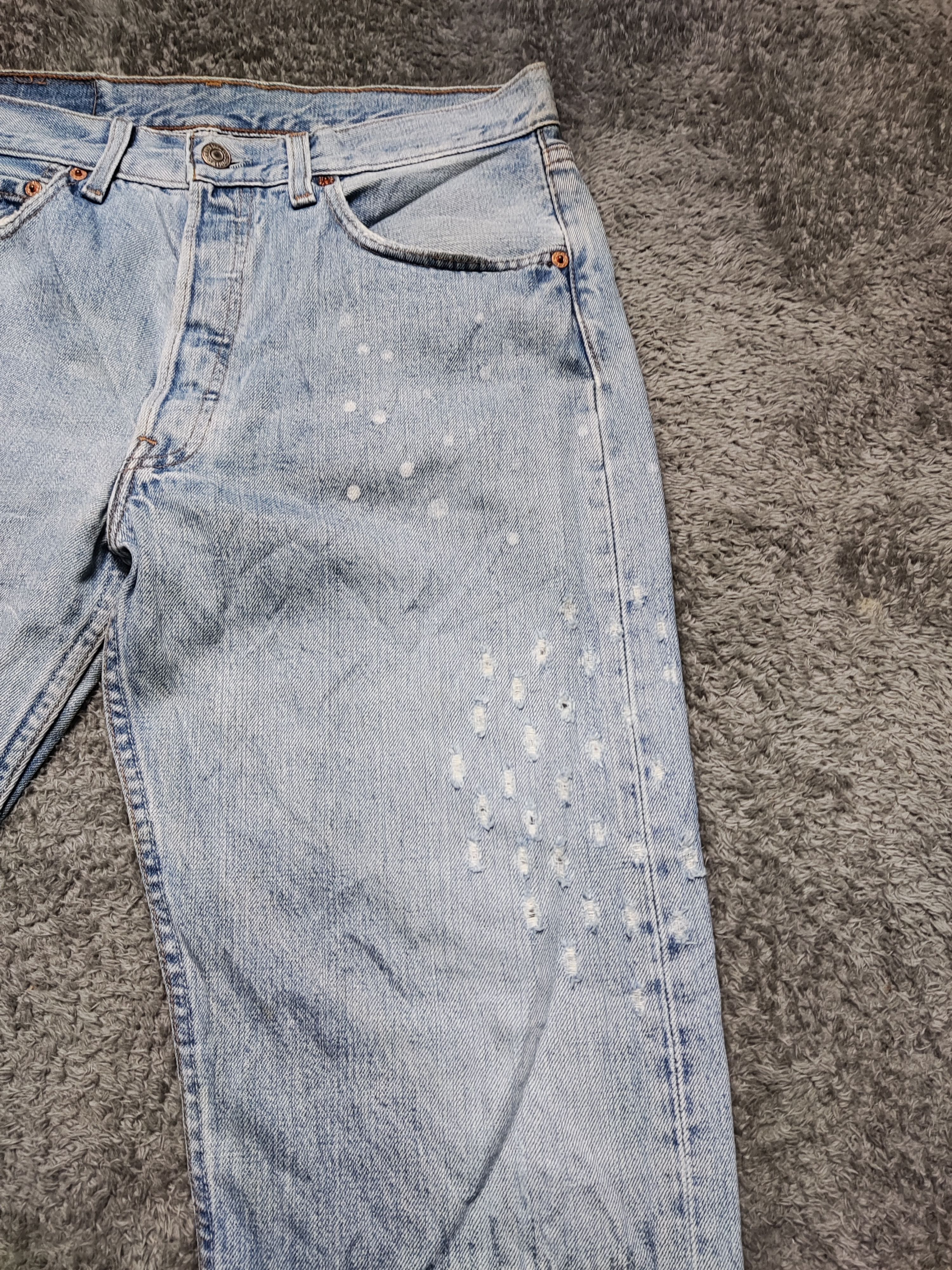 Levi's Vintage Clothing × Vintage 90s Distress Vintage Levi's 501 Usa Size US 32 / EU 48 - 3 Thumbnail