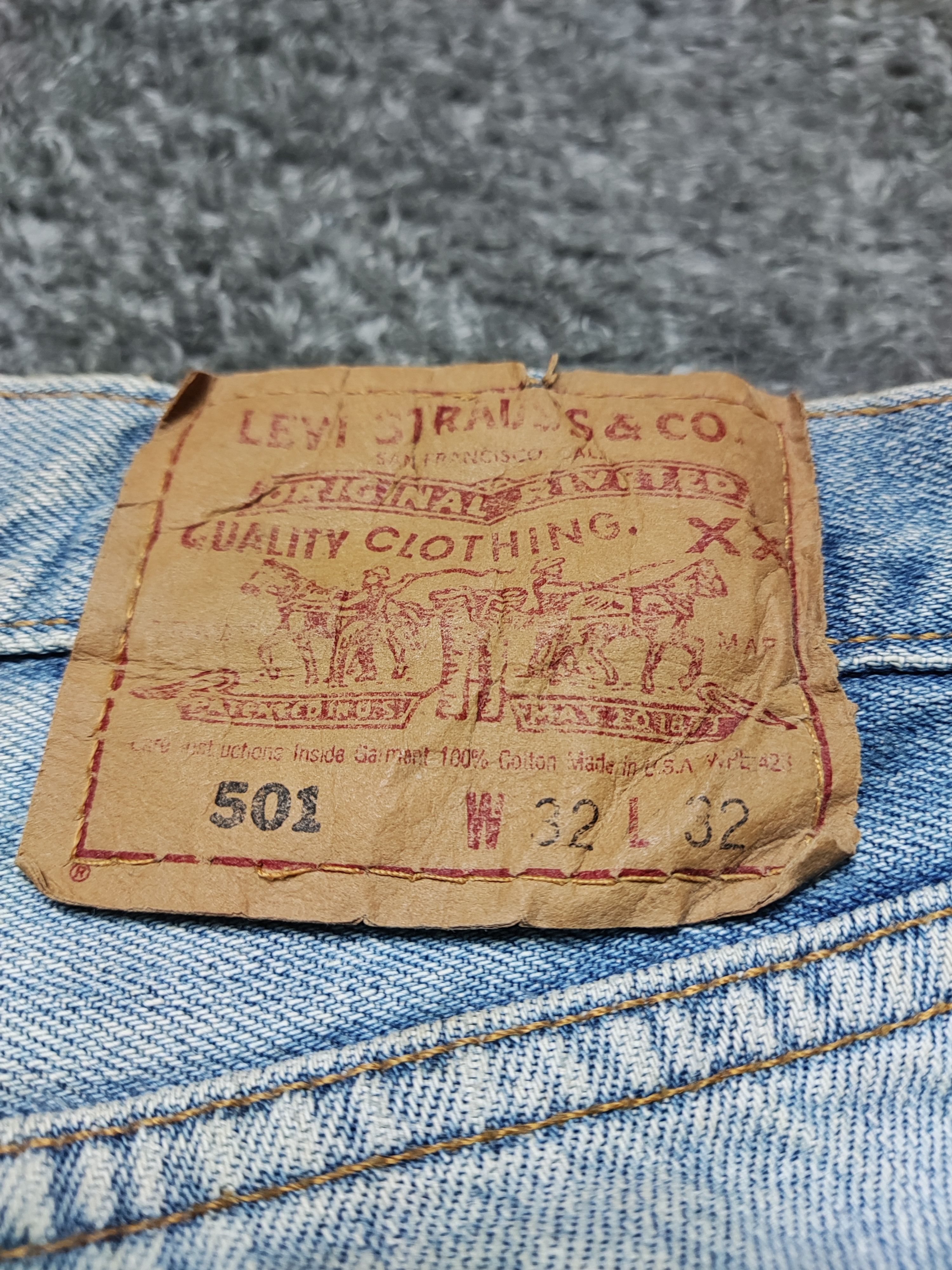 Levi's Vintage Clothing × Vintage 90s Distress Vintage Levi's 501 Usa Size US 32 / EU 48 - 5 Thumbnail