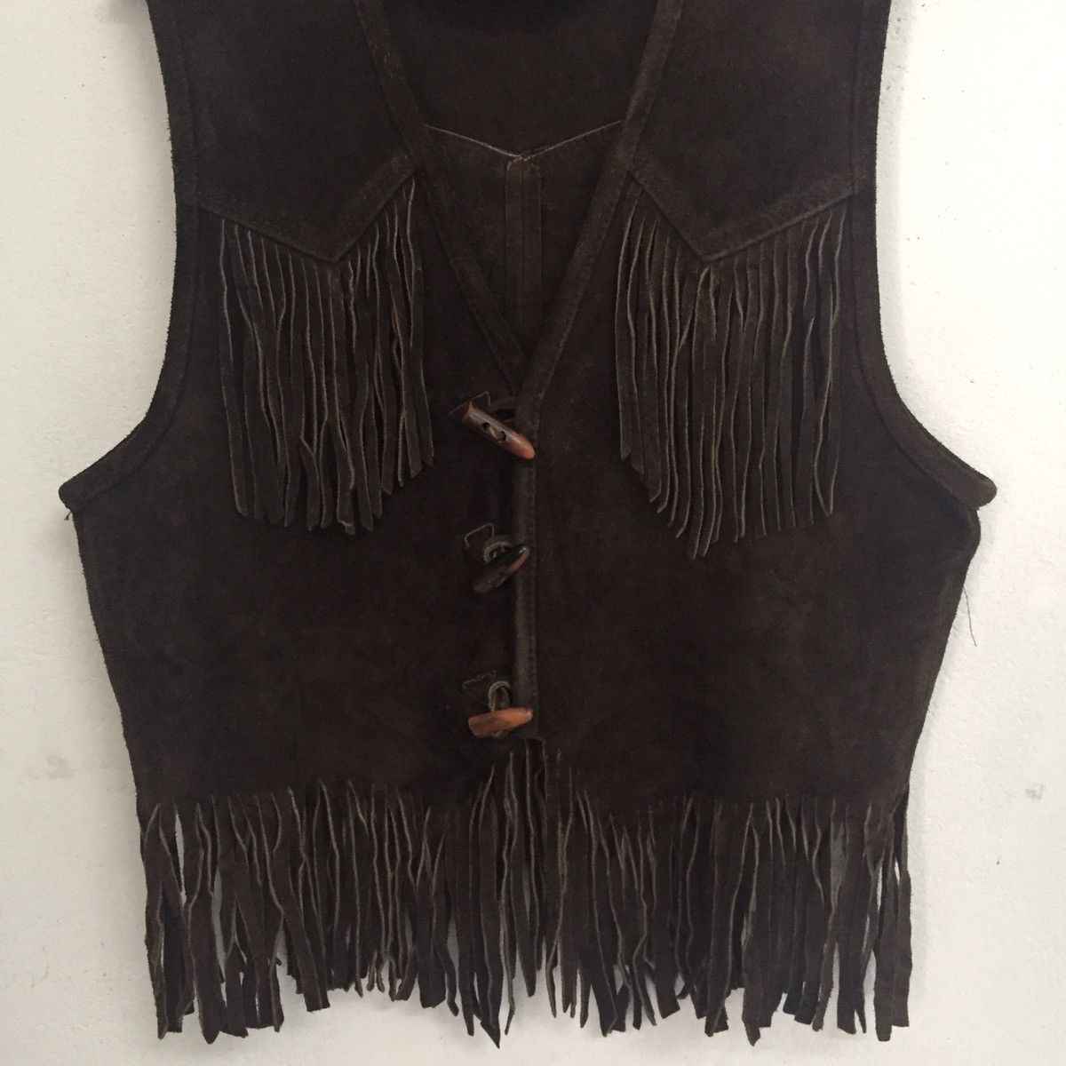 Cowboy Equipment × Japanese Brand × Leather Trashcan Cowboy Vest Style Cowhide Leather Size US S / EU 44-46 / 1 - 3 Thumbnail
