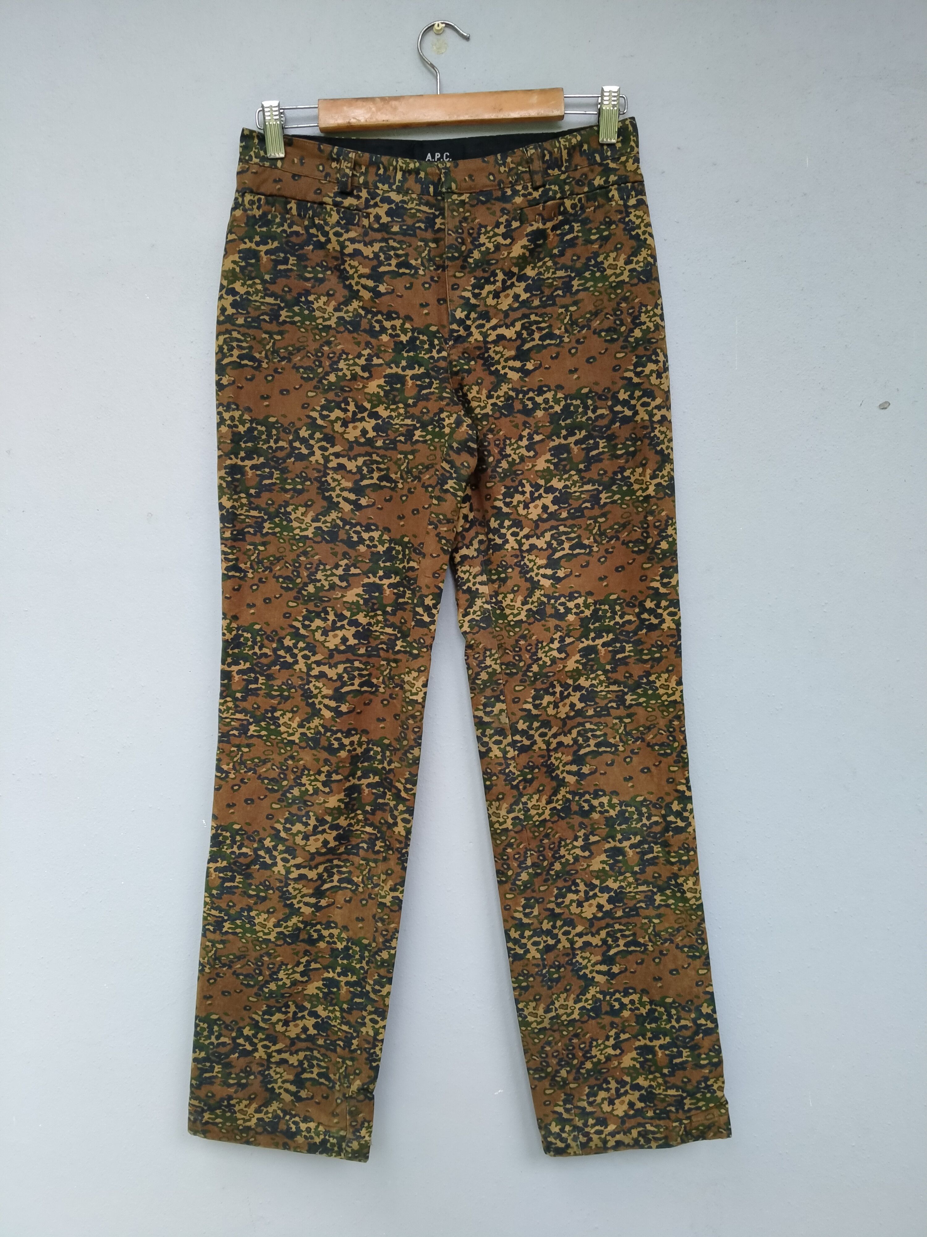 A.P.C. Rare!! Iconic A.P.C. Camouflage Rayon Lined Pant Zipper Riri Size US 29 - 2 Thumbnail