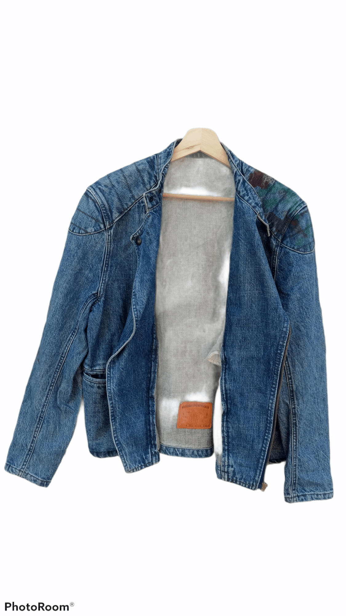 Japanese Brand × PPFM × Vintage 🔥🔥PPFM Patchwork Distressed Denim Rider Jacket Size US M / EU 48-50 / 2 - 13 Thumbnail
