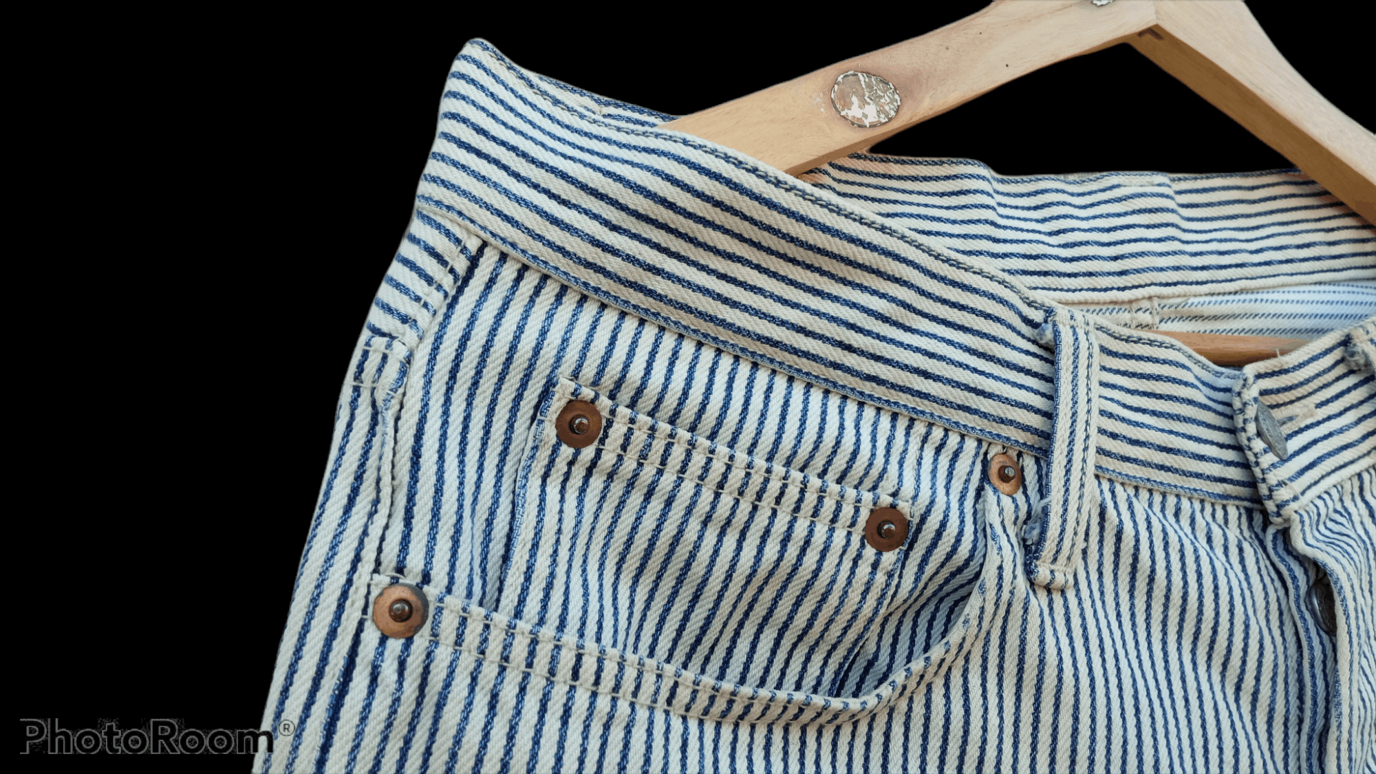 Studio D'Artisan × Vintage 🔥🔥Vintage Studio D'artisan Hickory Stripe Pants Size US 32 / EU 48 - 13 Thumbnail