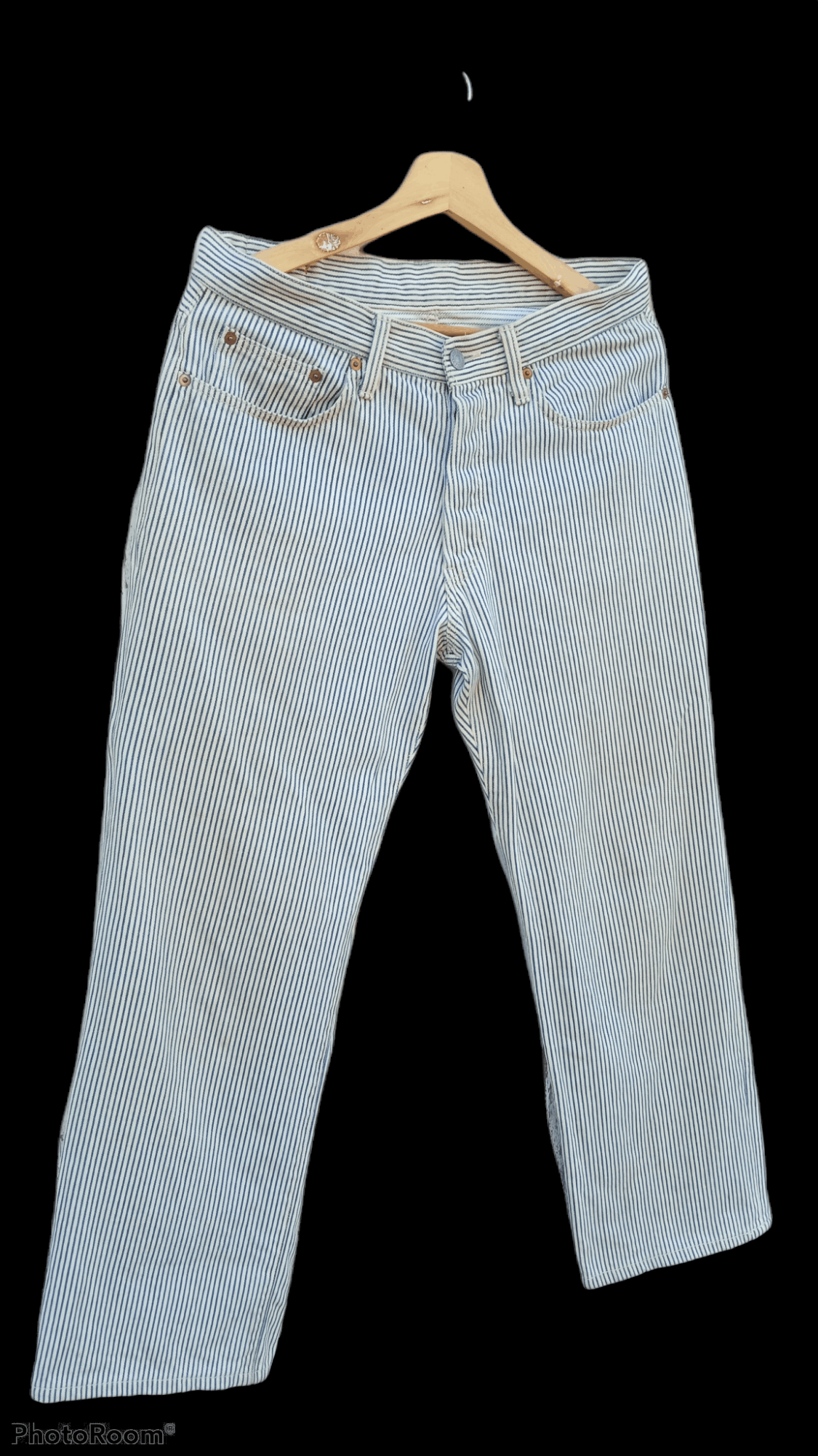 Studio D'Artisan × Vintage 🔥🔥Vintage Studio D'artisan Hickory Stripe Pants Size US 32 / EU 48 - 2 Thumbnail