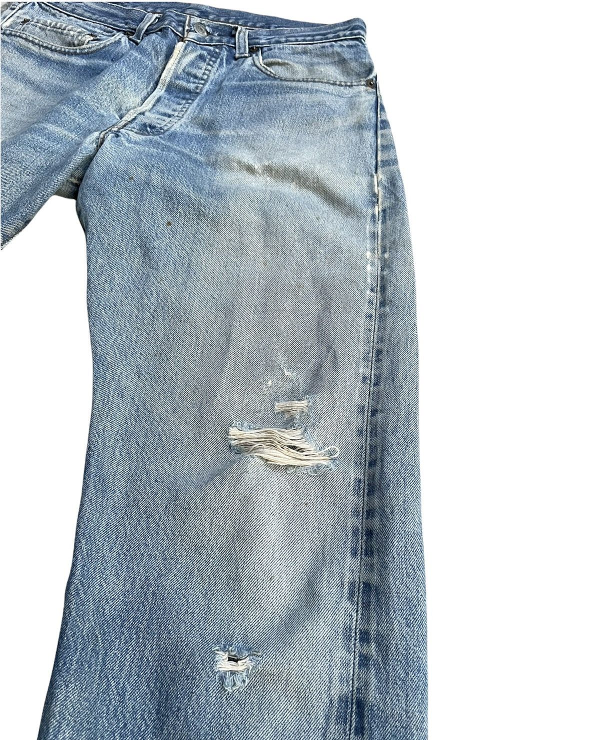 Levi's Vintage Levis 501e Redline 1983 USA Aging Distressed Size US 31 - 3 Thumbnail