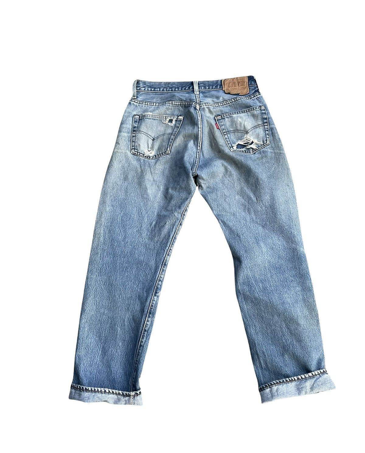 Levi's Vintage Levis 501e Redline 1983 USA Aging Distressed Size US 31 - 6 Thumbnail