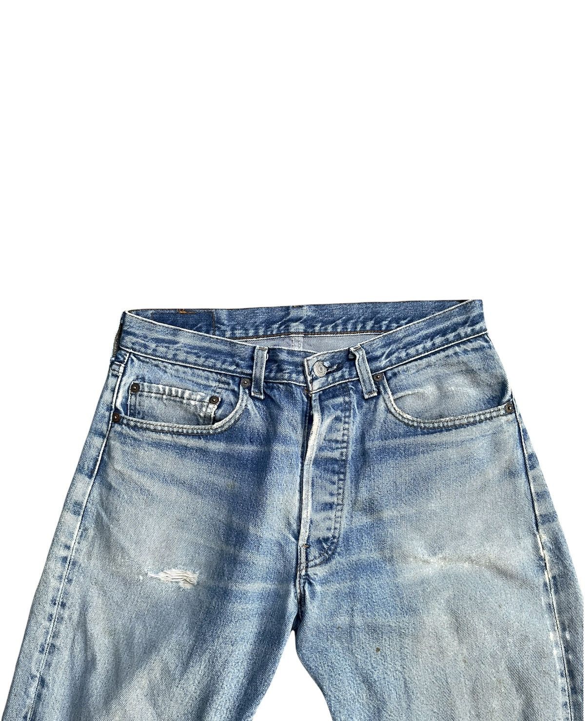 Levi's Vintage Levis 501e Redline 1983 USA Aging Distressed Size US 31 - 5 Thumbnail