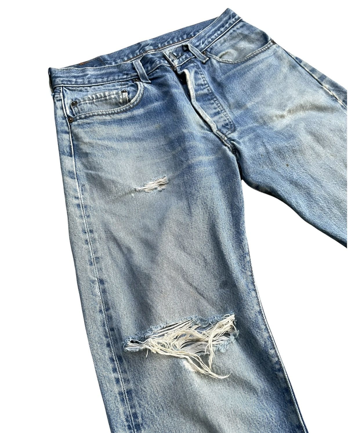 Levi's Vintage Levis 501e Redline 1983 USA Aging Distressed Size US 31 - 4 Thumbnail