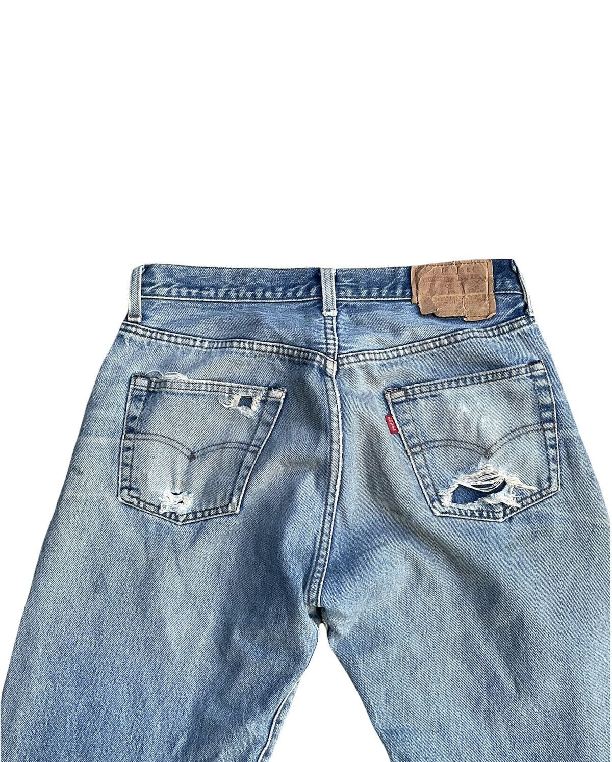 Levi's Vintage Levis 501e Redline 1983 USA Aging Distressed Size US 31 - 7 Thumbnail