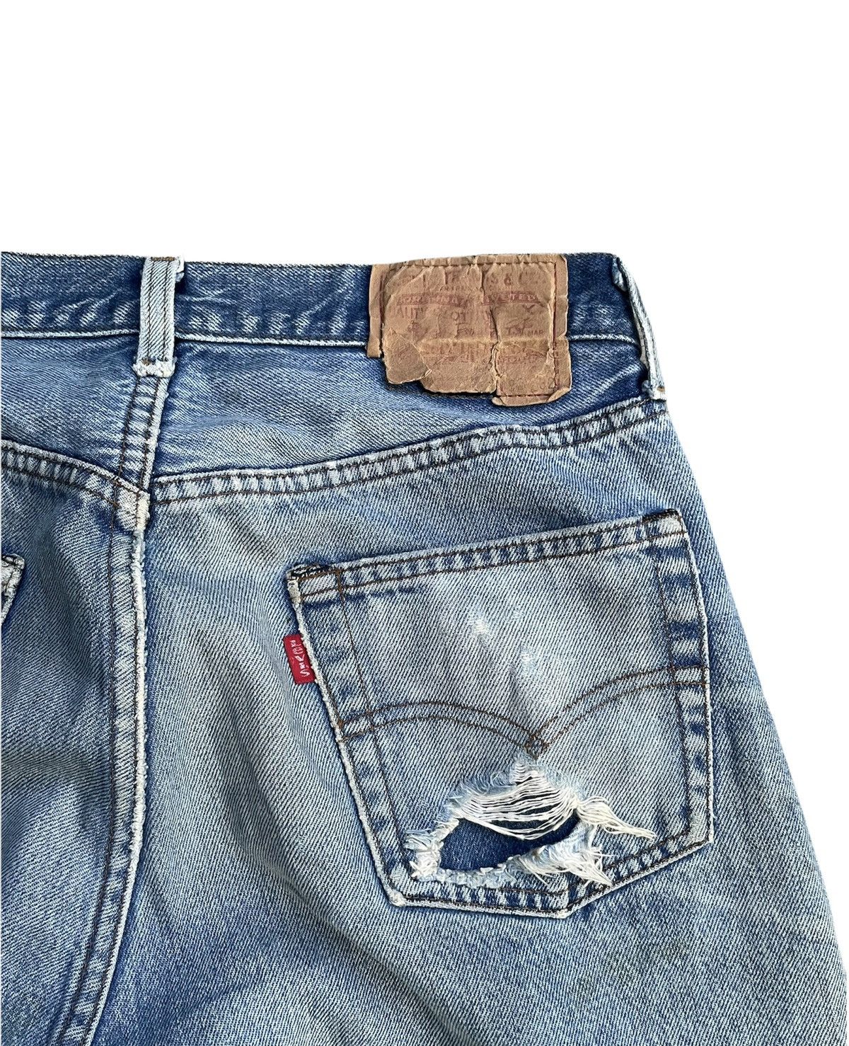 Levi's Vintage Levis 501e Redline 1983 USA Aging Distressed Size US 31 - 8 Thumbnail