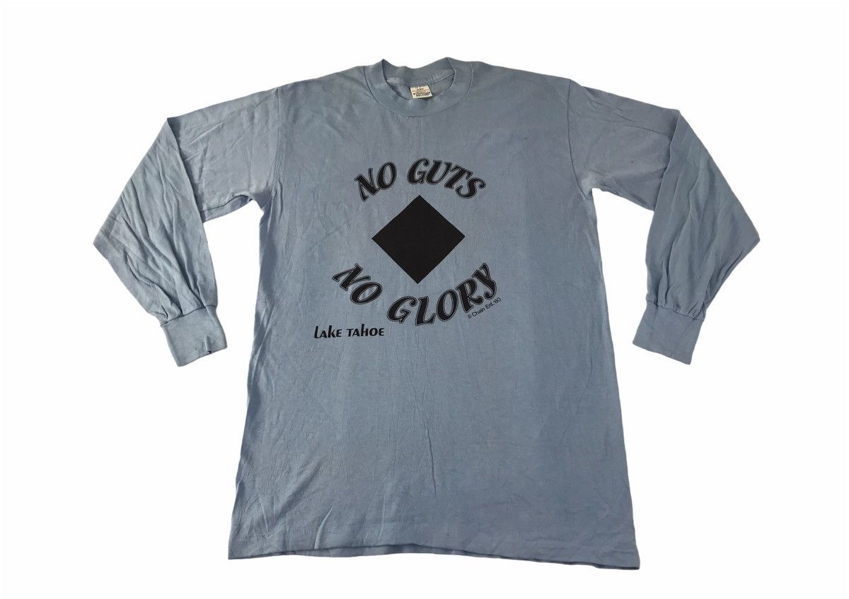 Vintage Vintage 70s 80s ©1980 Belton No Guts No Glory Lake Tahoe Tee Size US M / EU 48-50 / 2 - 1 Thumbnail