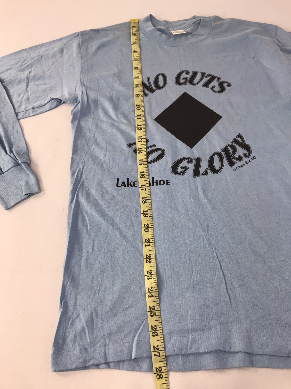 Vintage Vintage 70s 80s ©1980 Belton No Guts No Glory Lake Tahoe Tee Size US M / EU 48-50 / 2 - 8 Thumbnail
