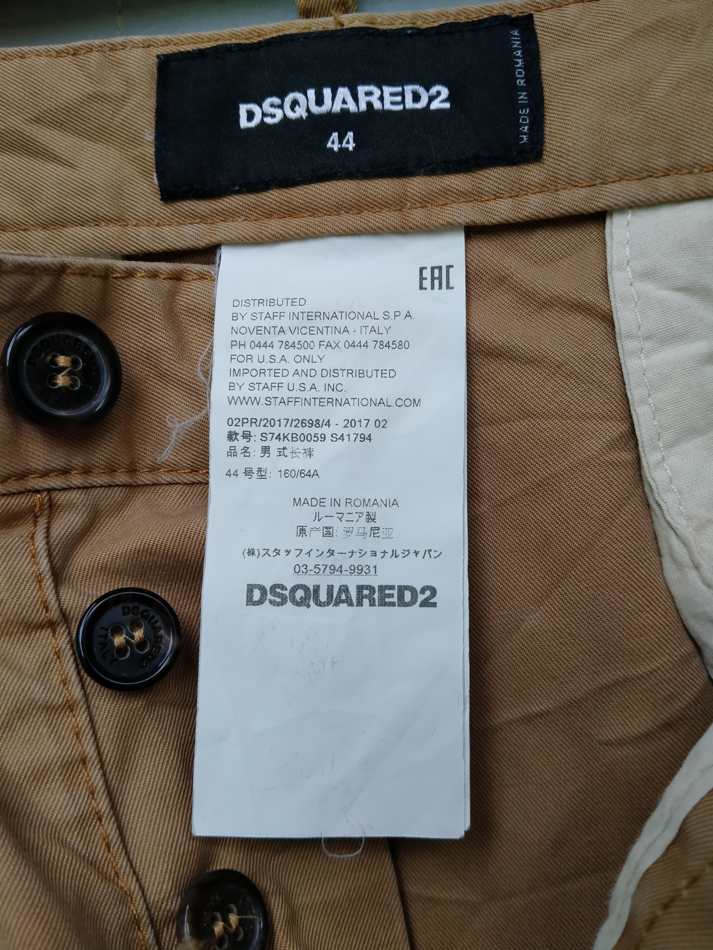 Dsquared2 RARE Distressed PatchWork DSQUARED2 Paint splatter Chinos Size US 30 / EU 46 - 15 Thumbnail