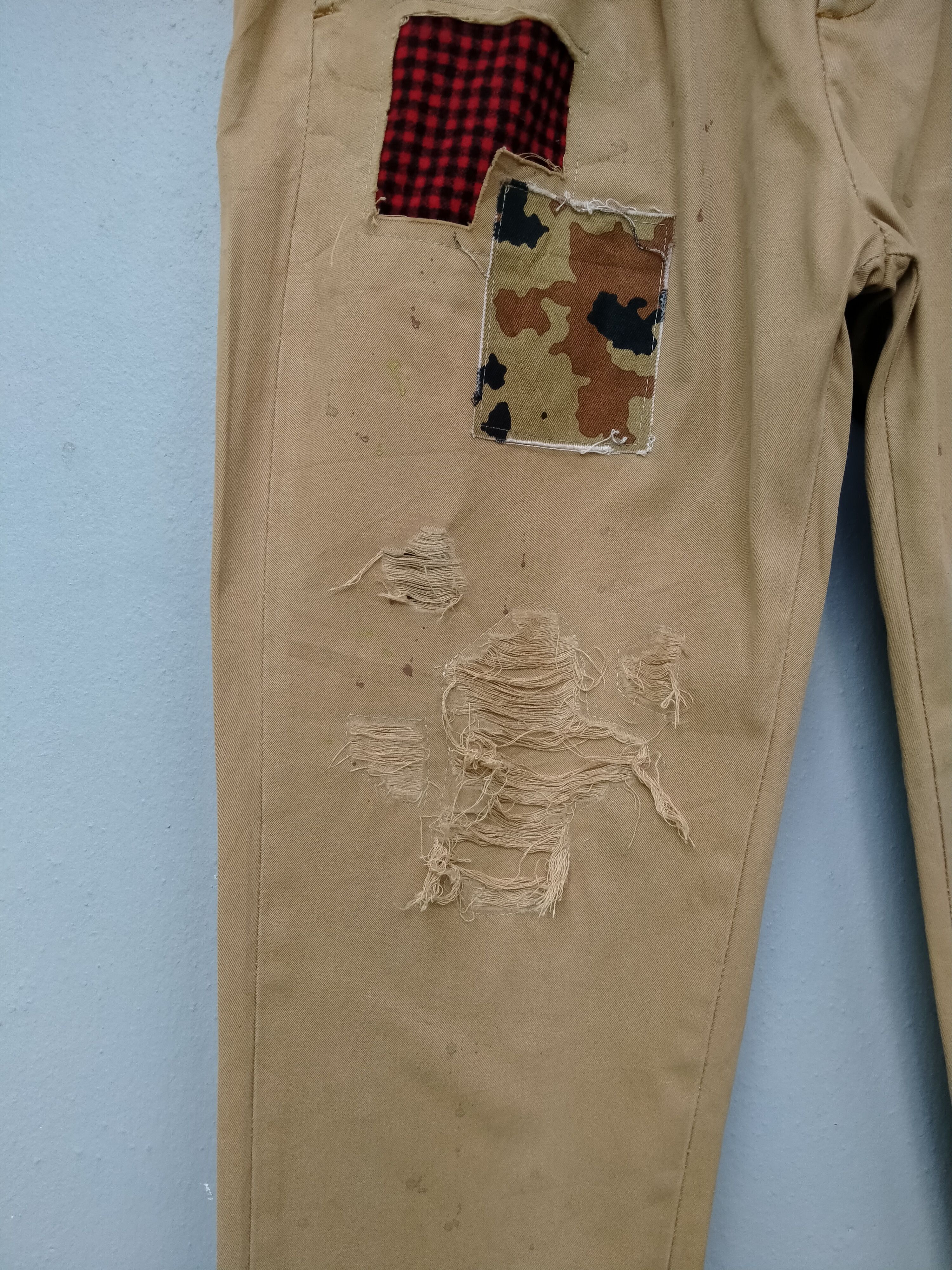Dsquared2 RARE Distressed PatchWork DSQUARED2 Paint splatter Chinos Size US 30 / EU 46 - 6 Thumbnail