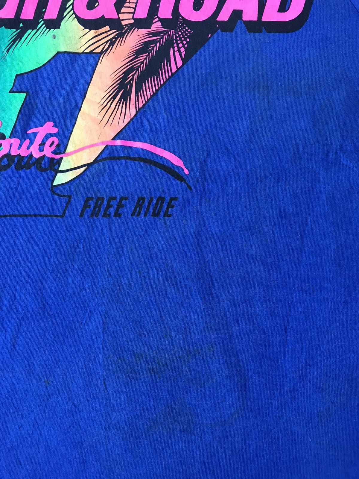 Vintage 80s 90s Yokohama Rough & Road Route 1 Free Ride Tee Size US M / EU 48-50 / 2 - 4 Thumbnail