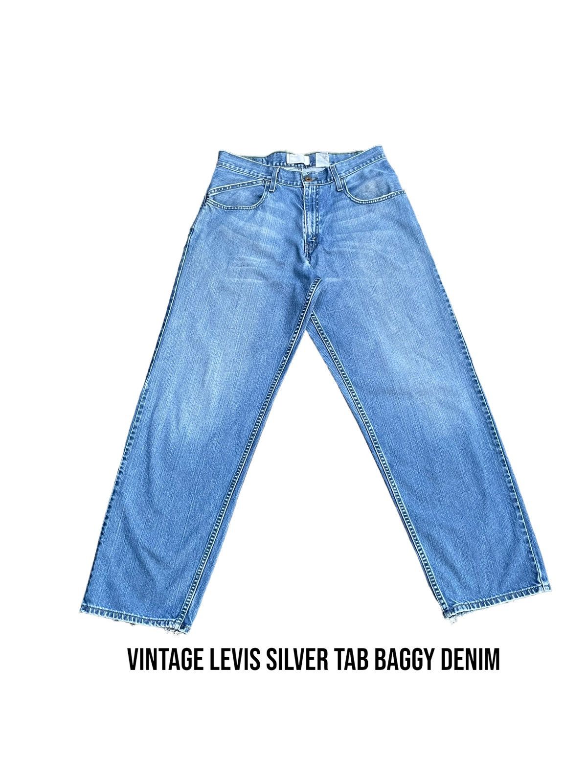 image of Levis Silvertab Baggy Denim in Blue, Men's (Size 33)