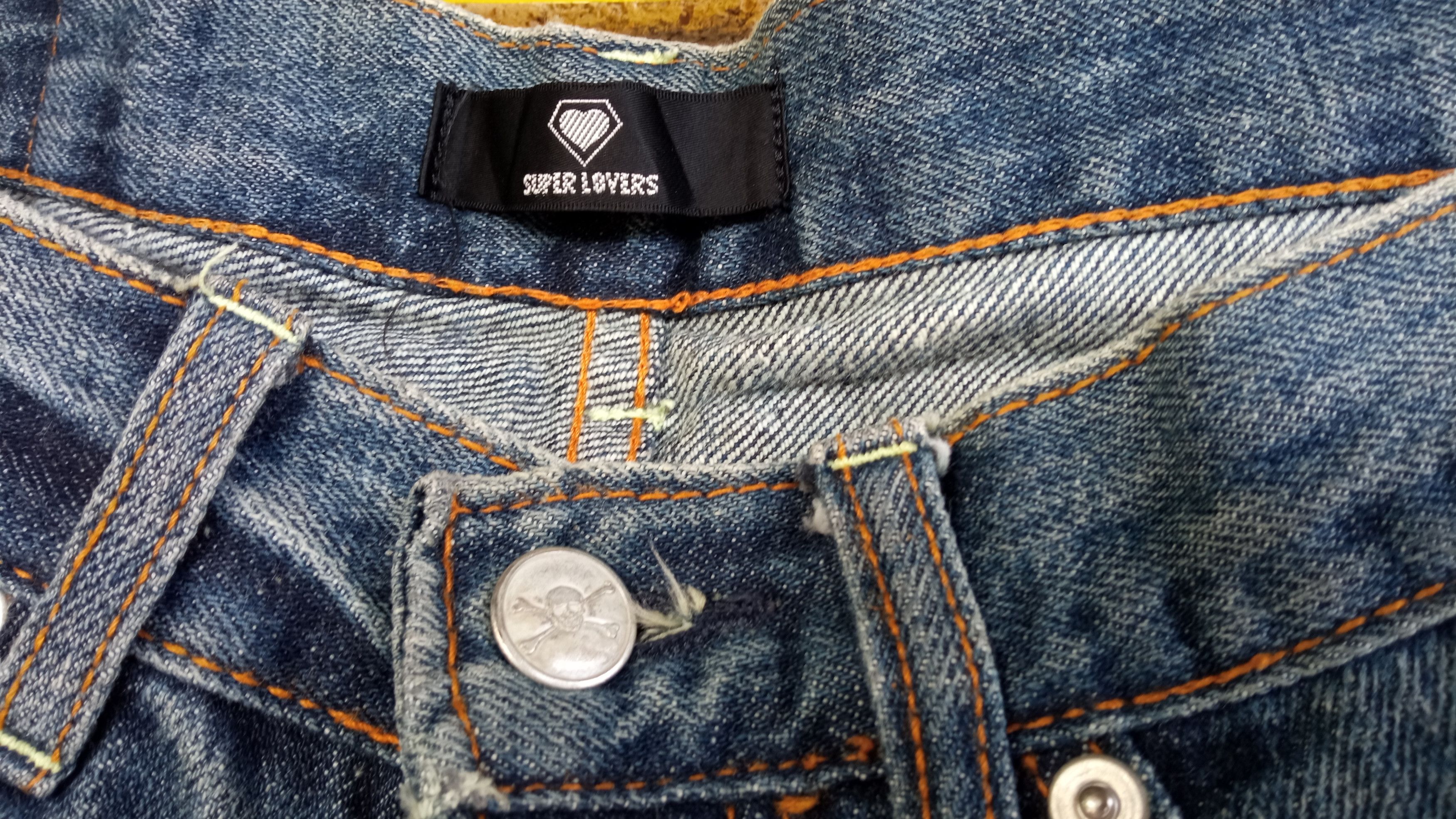Japanese Brand 🔥🔥Superlovers Lovers Rock Punk Anarchy Distressed Jeans Size US 31 - 8 Thumbnail