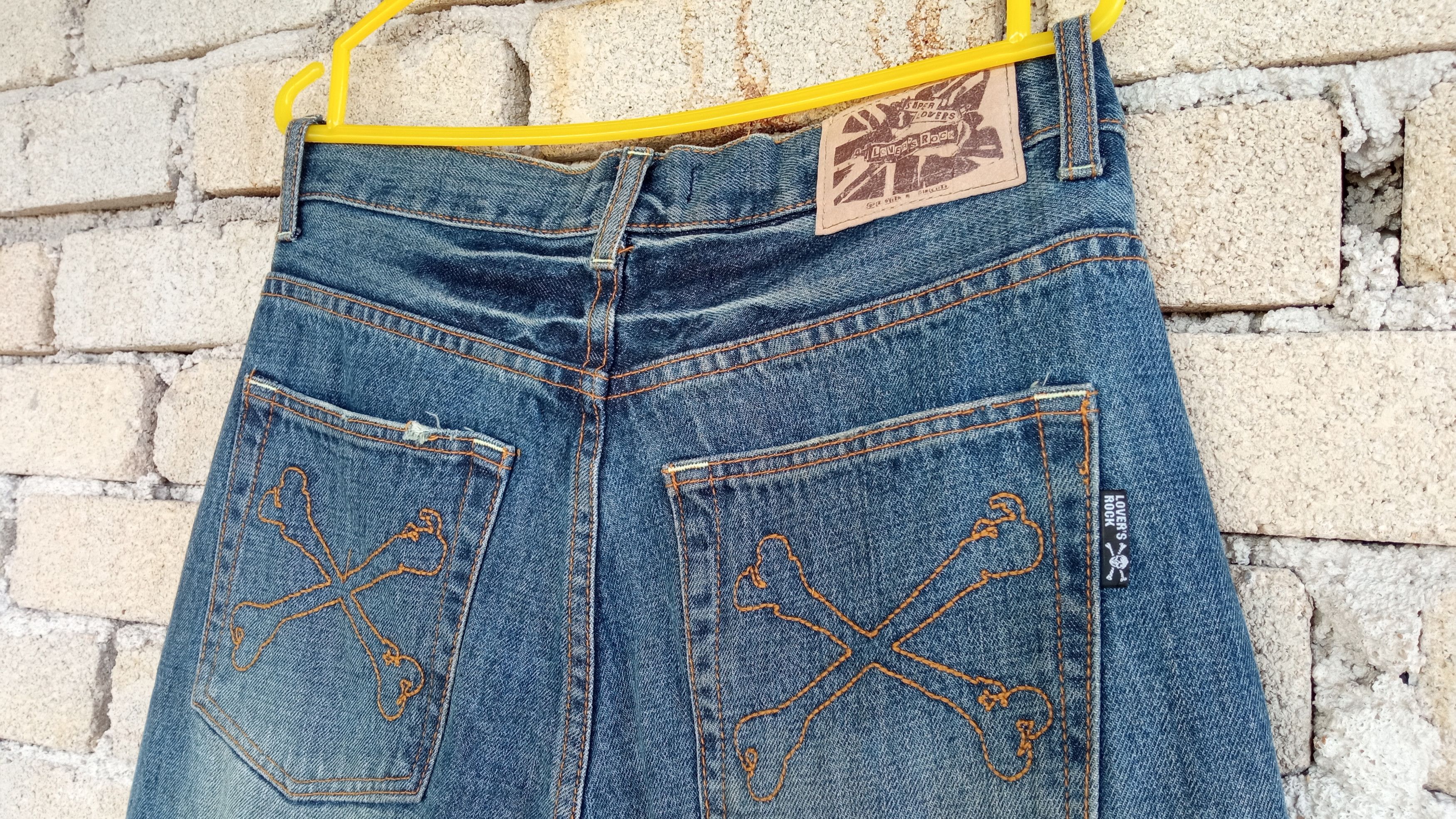 Japanese Brand 🔥🔥Superlovers Lovers Rock Punk Anarchy Distressed Jeans Size US 31 - 17 Thumbnail