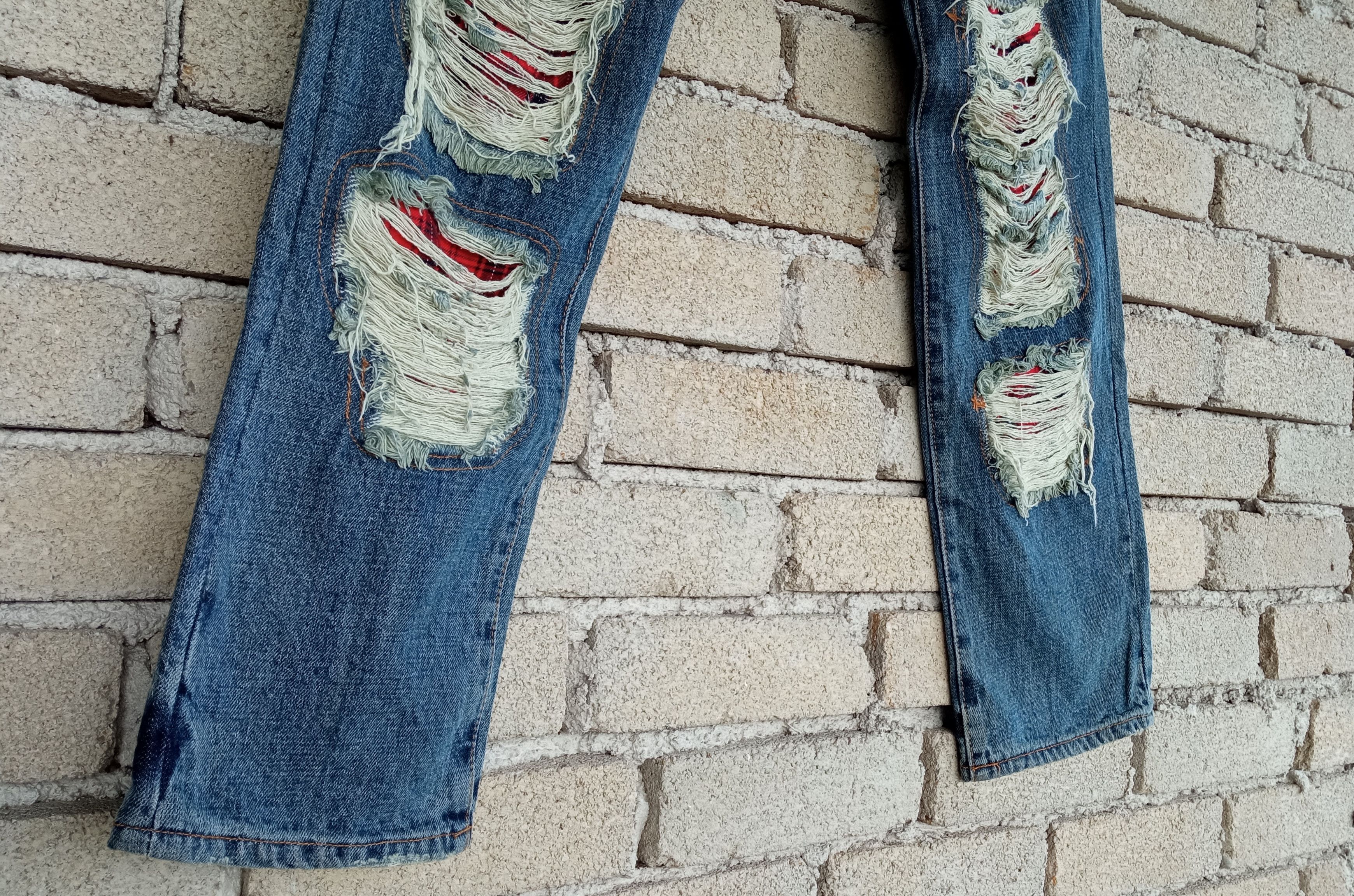 Japanese Brand 🔥🔥Superlovers Lovers Rock Punk Anarchy Distressed Jeans Size US 31 - 10 Thumbnail