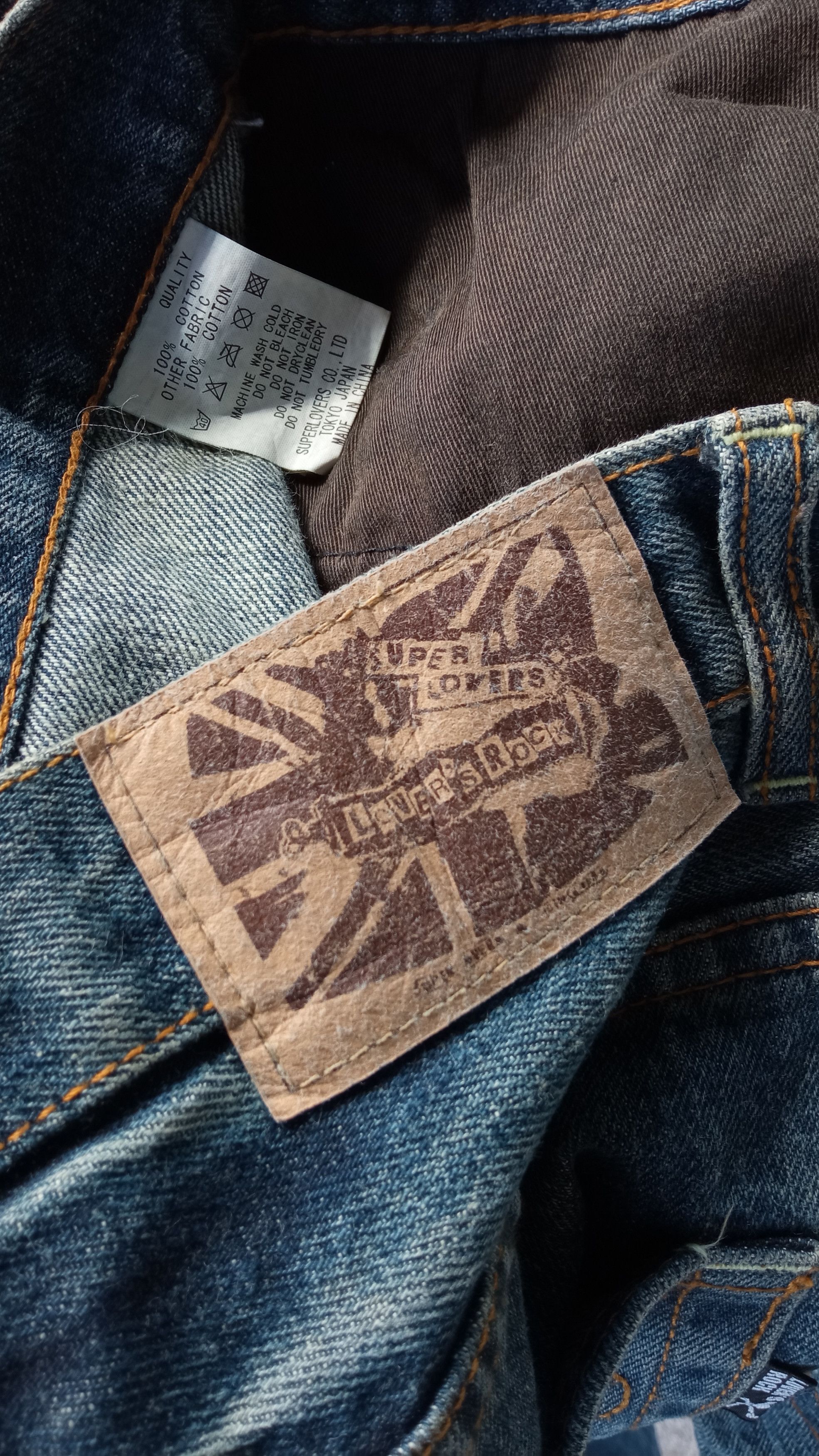 Japanese Brand 🔥🔥Superlovers Lovers Rock Punk Anarchy Distressed Jeans Size US 31 - 15 Thumbnail