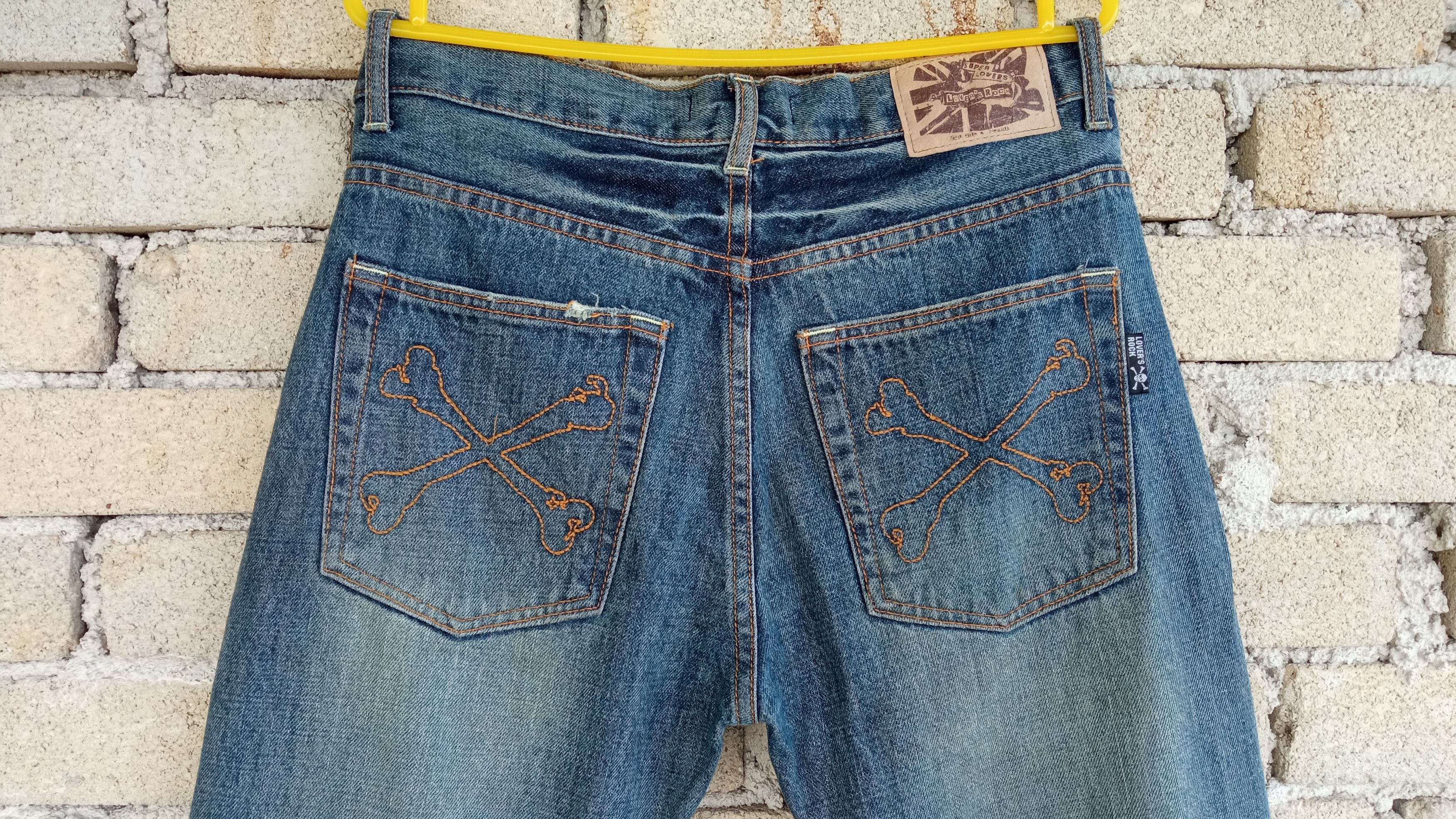 Japanese Brand 🔥🔥Superlovers Lovers Rock Punk Anarchy Distressed Jeans Size US 31 - 12 Thumbnail