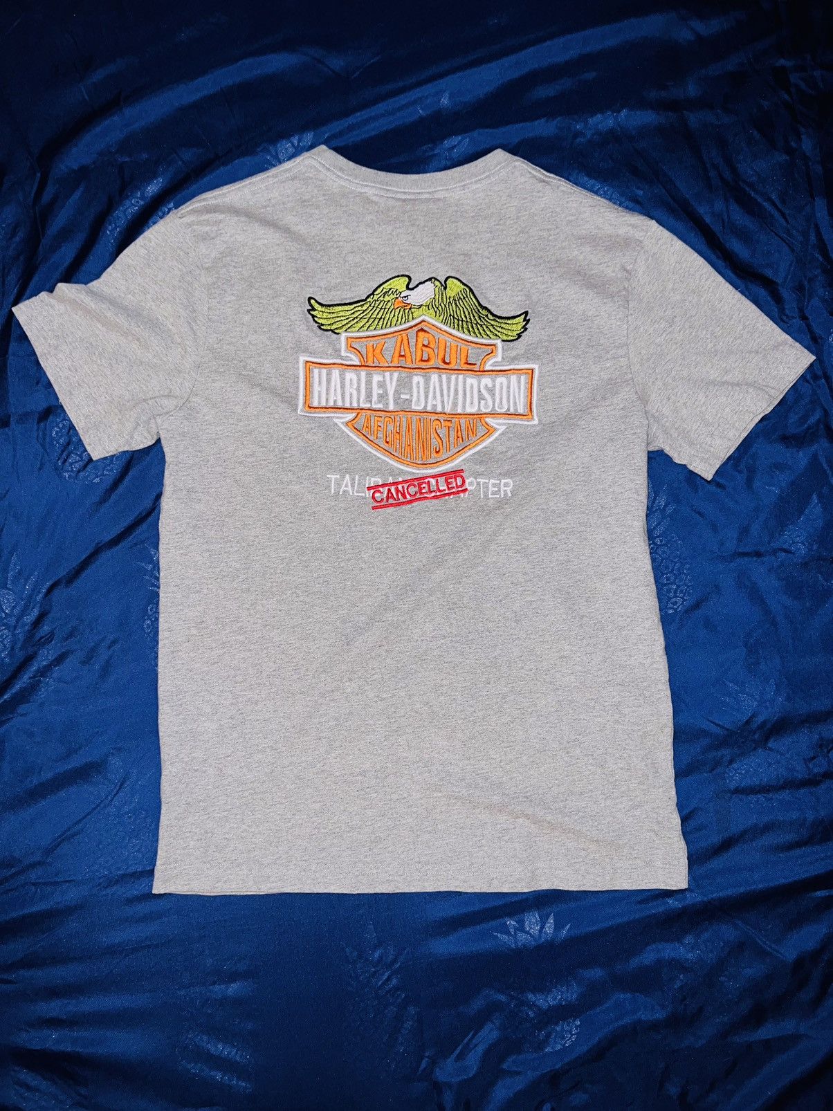 Harley Davidson Rare Vintage Harley Davidson Taliban Chapter T-shirt Size US L / EU 52-54 / 3 - 1 Thumbnail