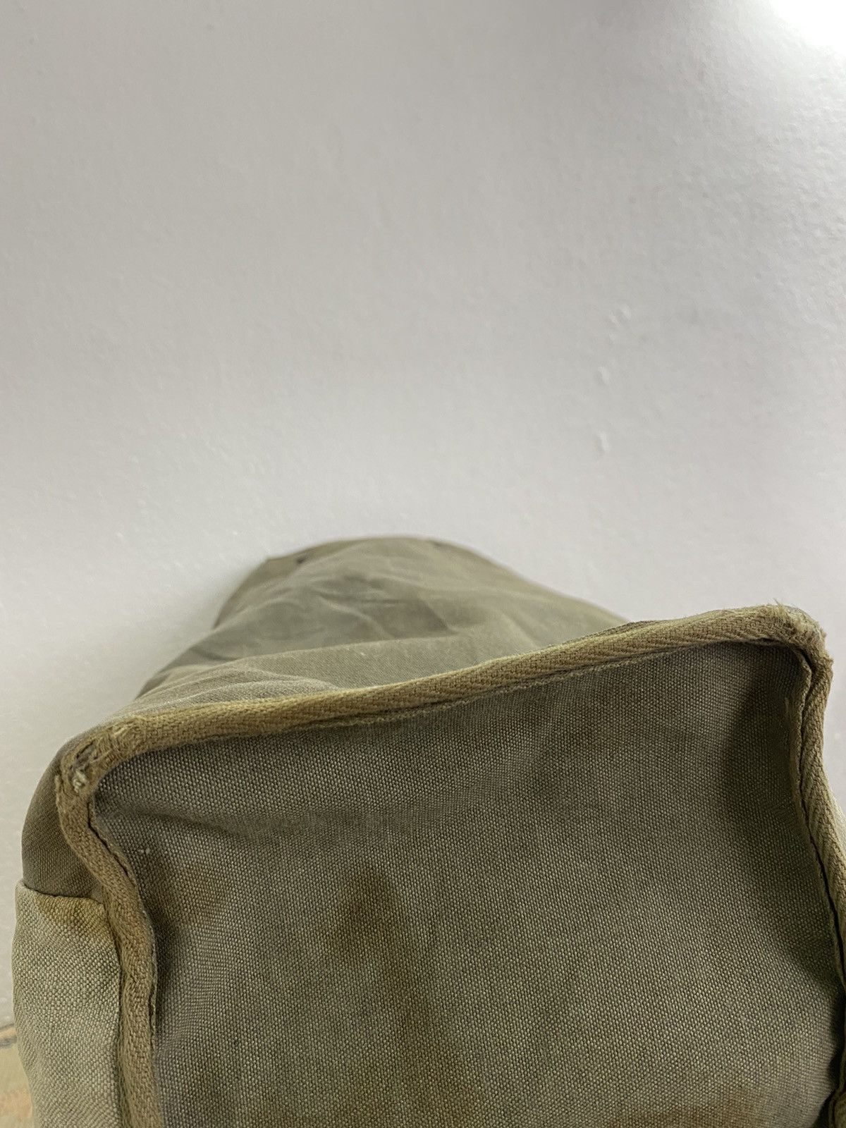 Japanese Brand Yves Andrieux Military Fabric Dirty Distressed Tote Size ONE SIZE - 16 Thumbnail