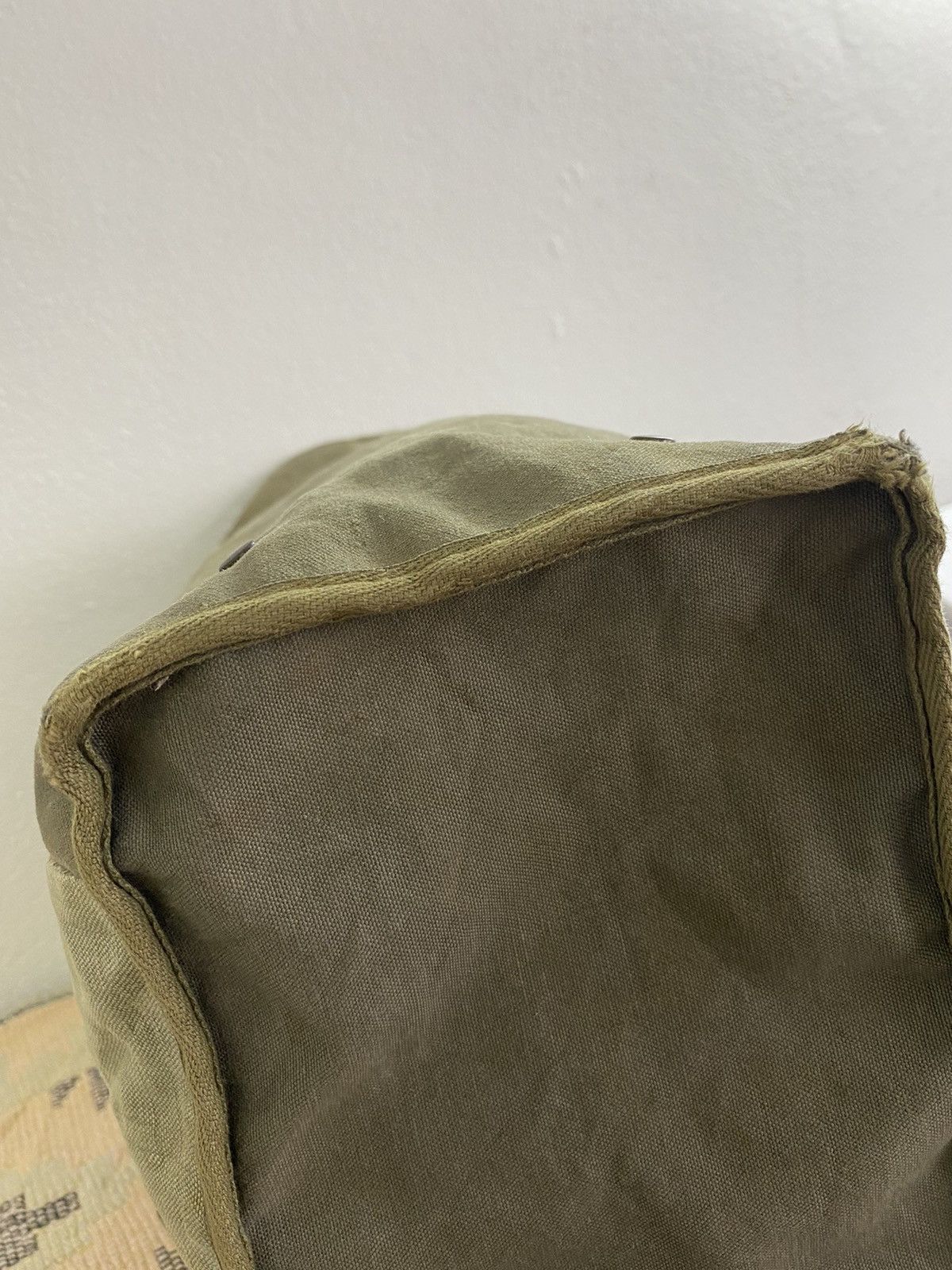 Japanese Brand Yves Andrieux Military Fabric Dirty Distressed Tote Size ONE SIZE - 15 Thumbnail