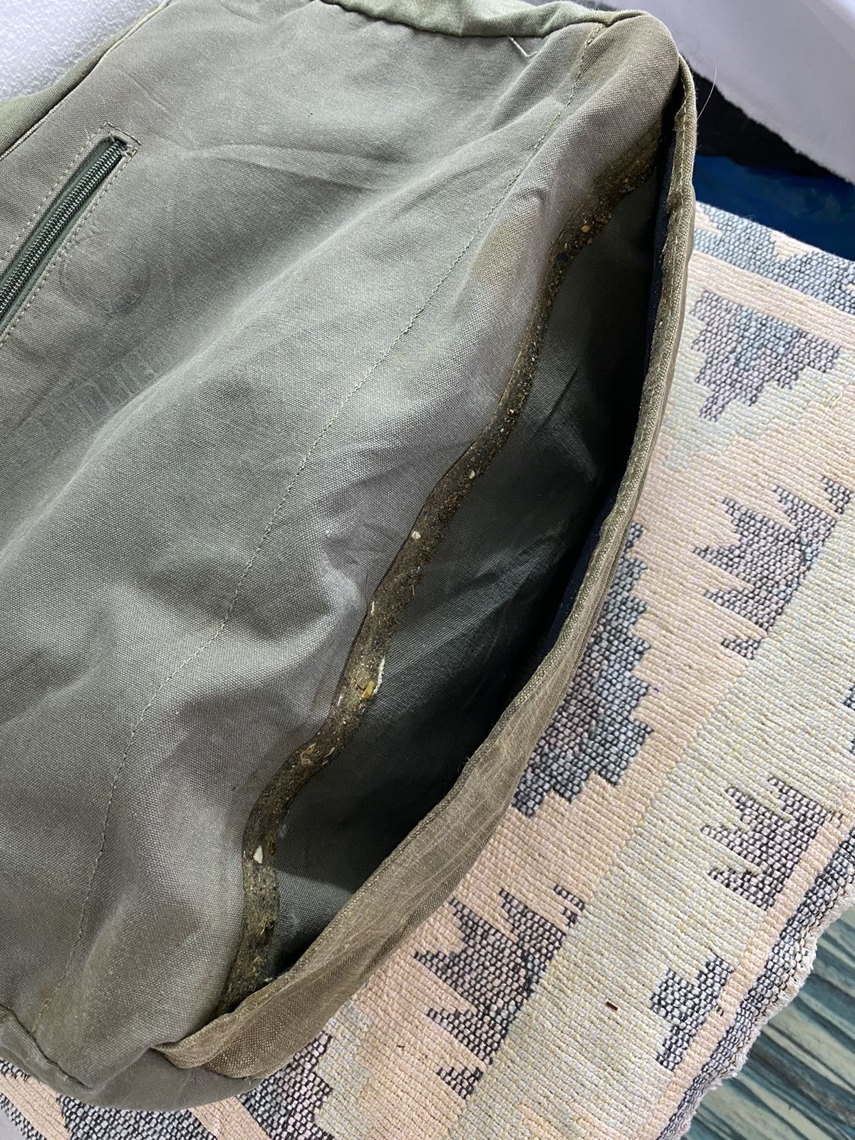 Japanese Brand Yves Andrieux Military Fabric Dirty Distressed Tote Size ONE SIZE - 23 Thumbnail